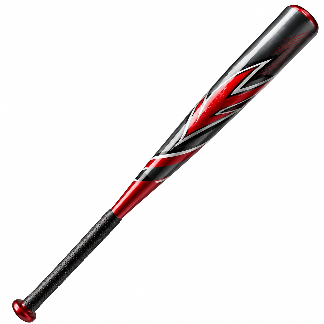Metalowy kij do baseballa 32 cale czarno-czerwony-DECORLIXA