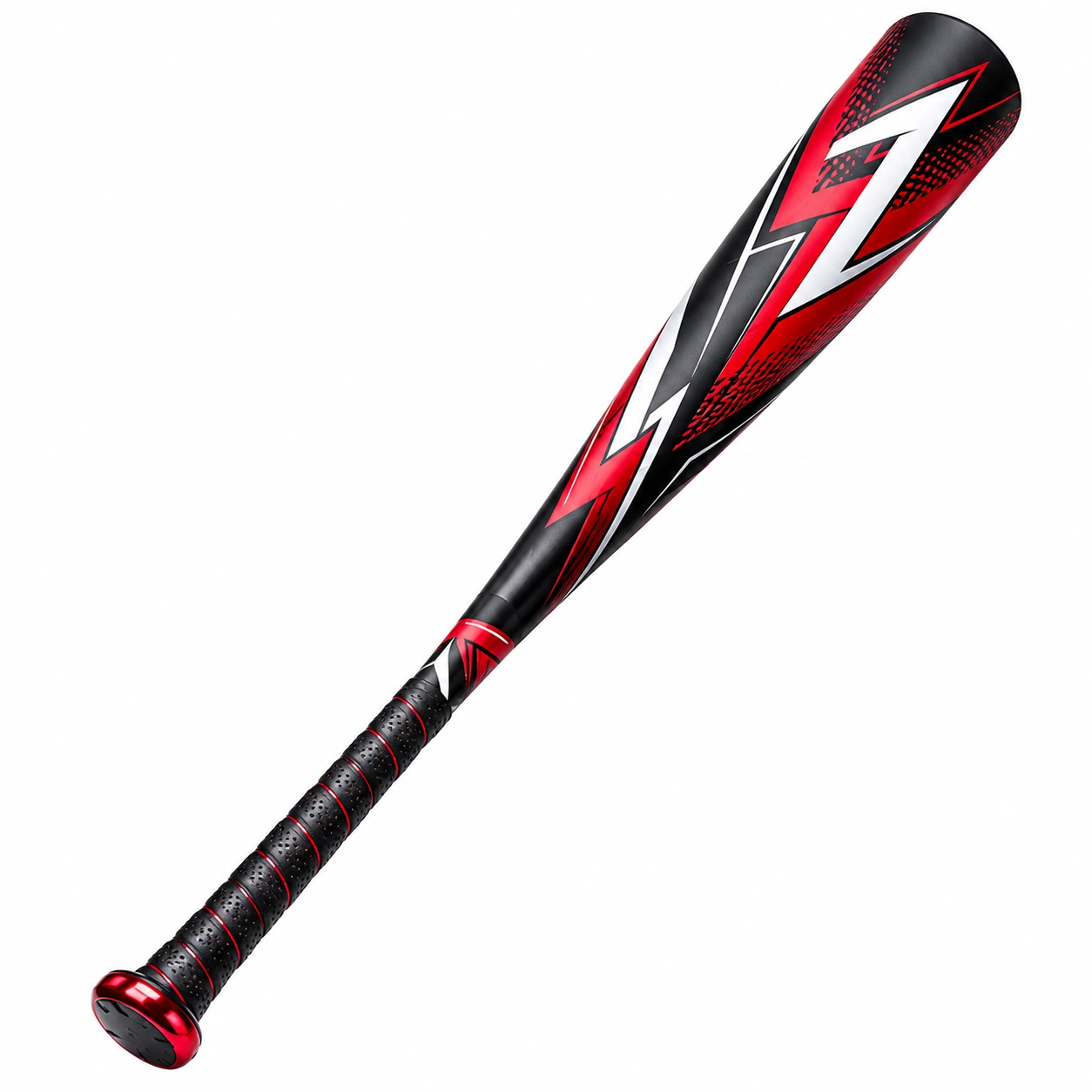 Kij baseballowy 86 cm czarno-czerwony-DECORLIXA