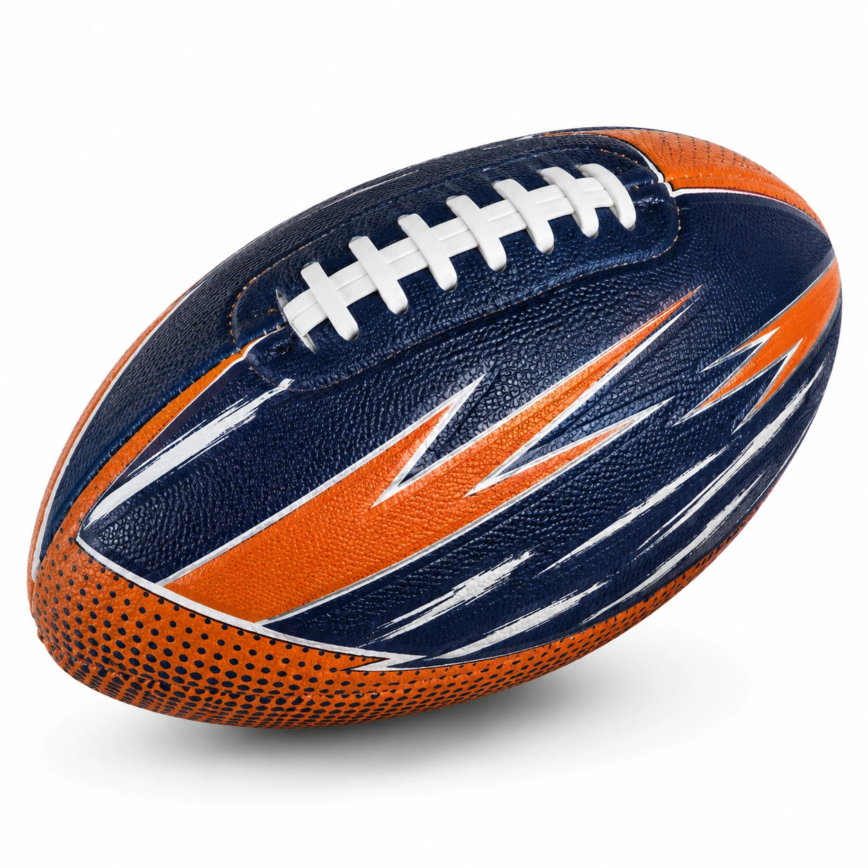 Piłka do futbolu amerykańskiego pomarańczowo-niebieska 28x15 cm-DECORLIXA