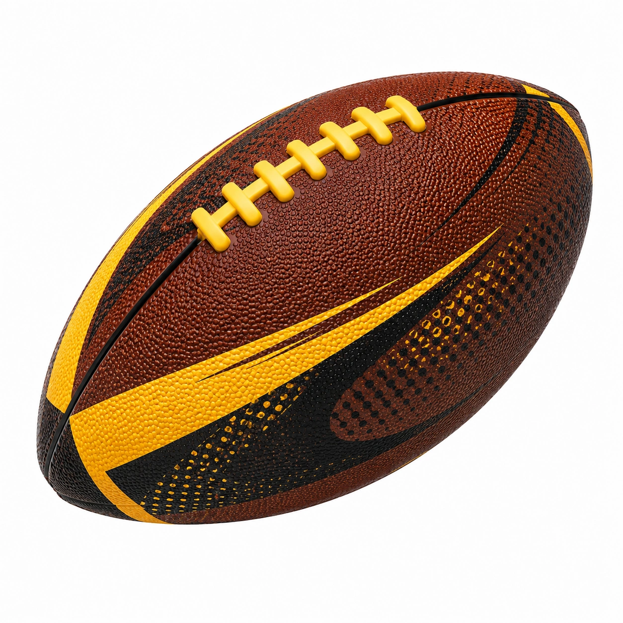Piłka do futbolu amerykańskiego żółto-brązowa, 28 cm-DECORLIXA