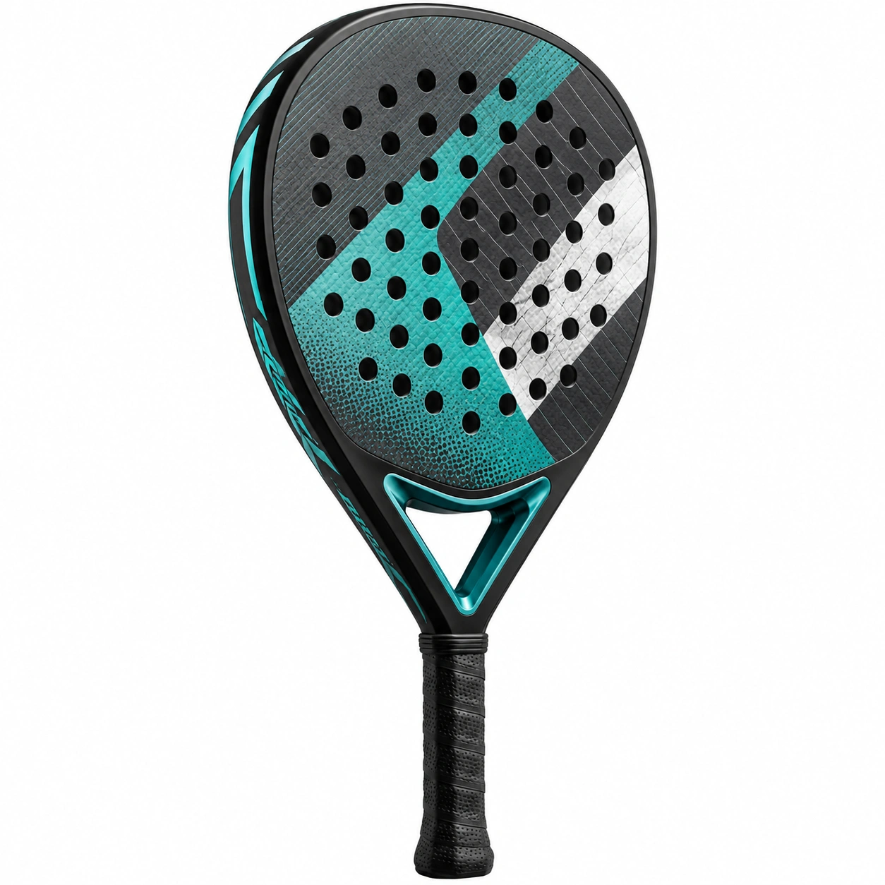Padel Rakieta Czarny/Turkusowy z Odpowiednią Aerodynamiką-DECORLIXA