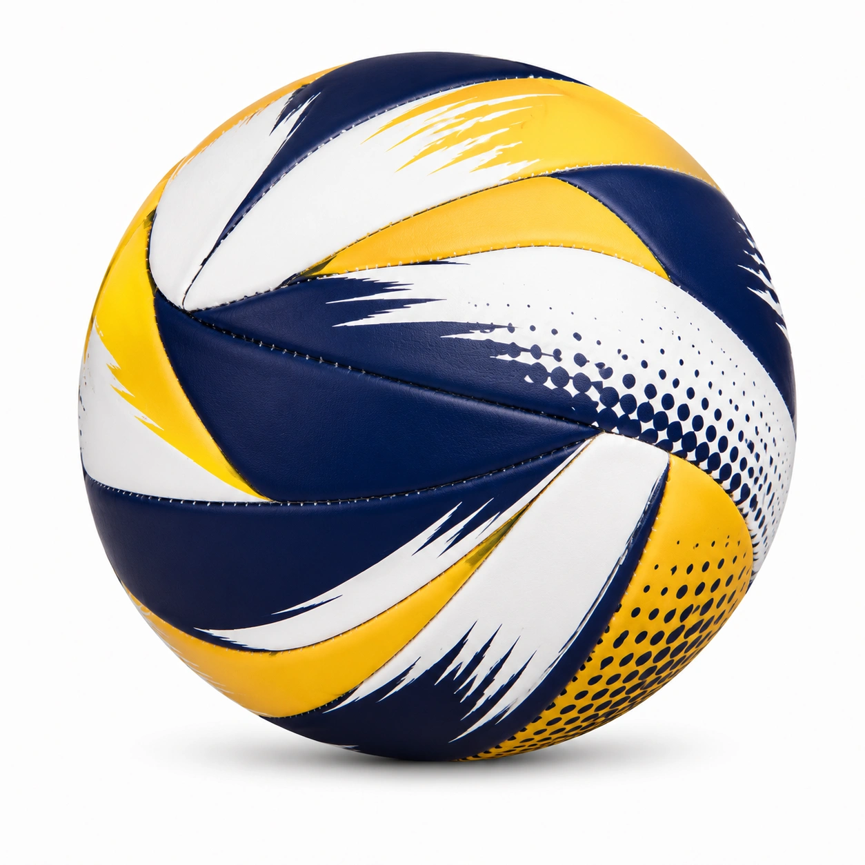 Piłka siatkowa treningowa żółto-niebieska, 21 cm-DECORLIXA