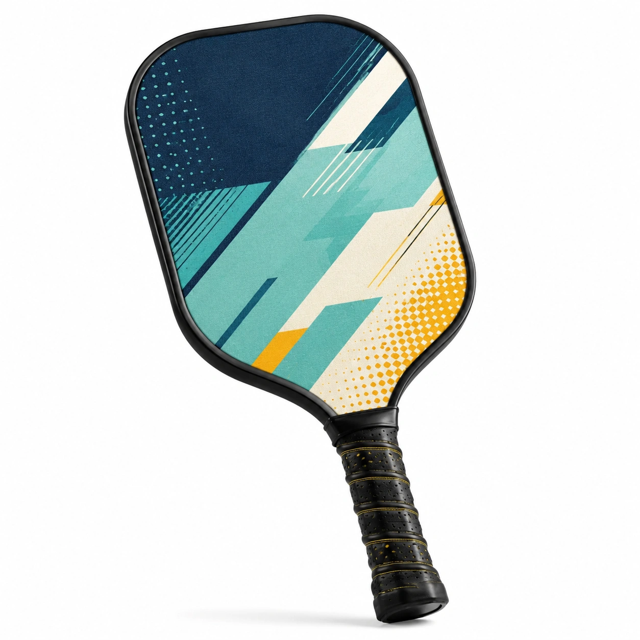 Rakieta do pickleball z grafiką w kolorach niebieski/żółty/zielony-DECORLIXA