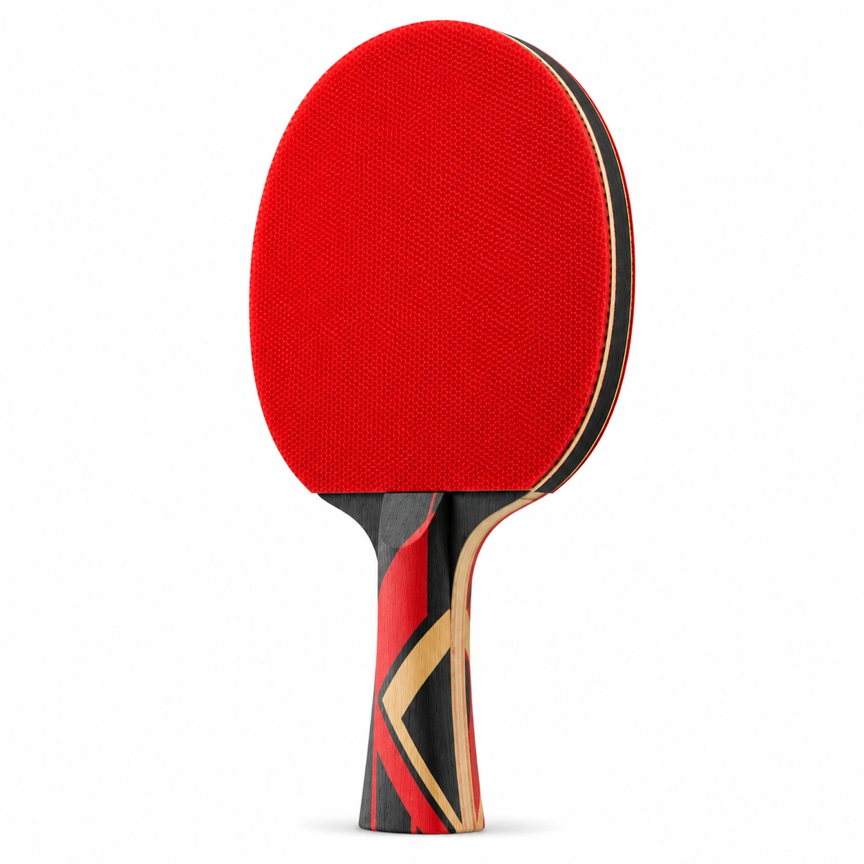 Czerwona rakietka do tenisa stołowego z ergonomicznym uchwytem, 25 cm-DECORLIXA