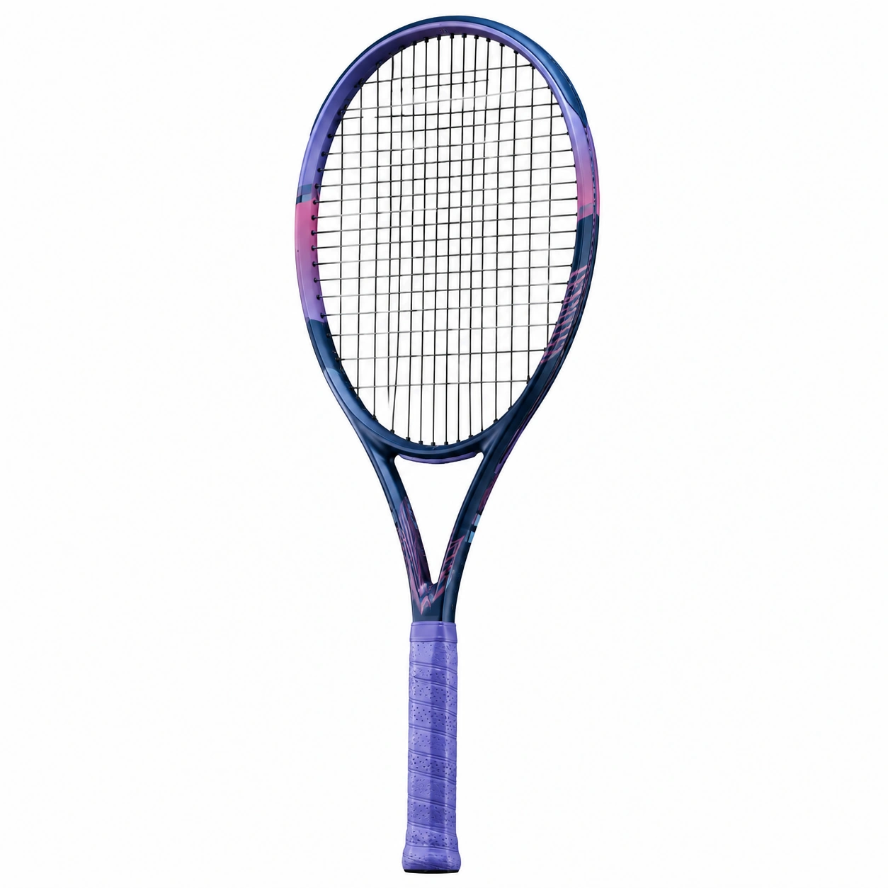 Rakieta tenisowa 68 cm dla dorosłych, fioletowo-różowa-DECORLIXA