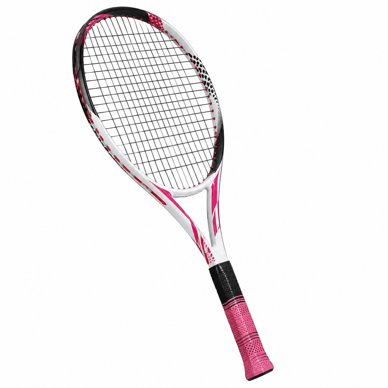 Rakieta tenisowa 68 cm różowo-biała-DECORLIXA