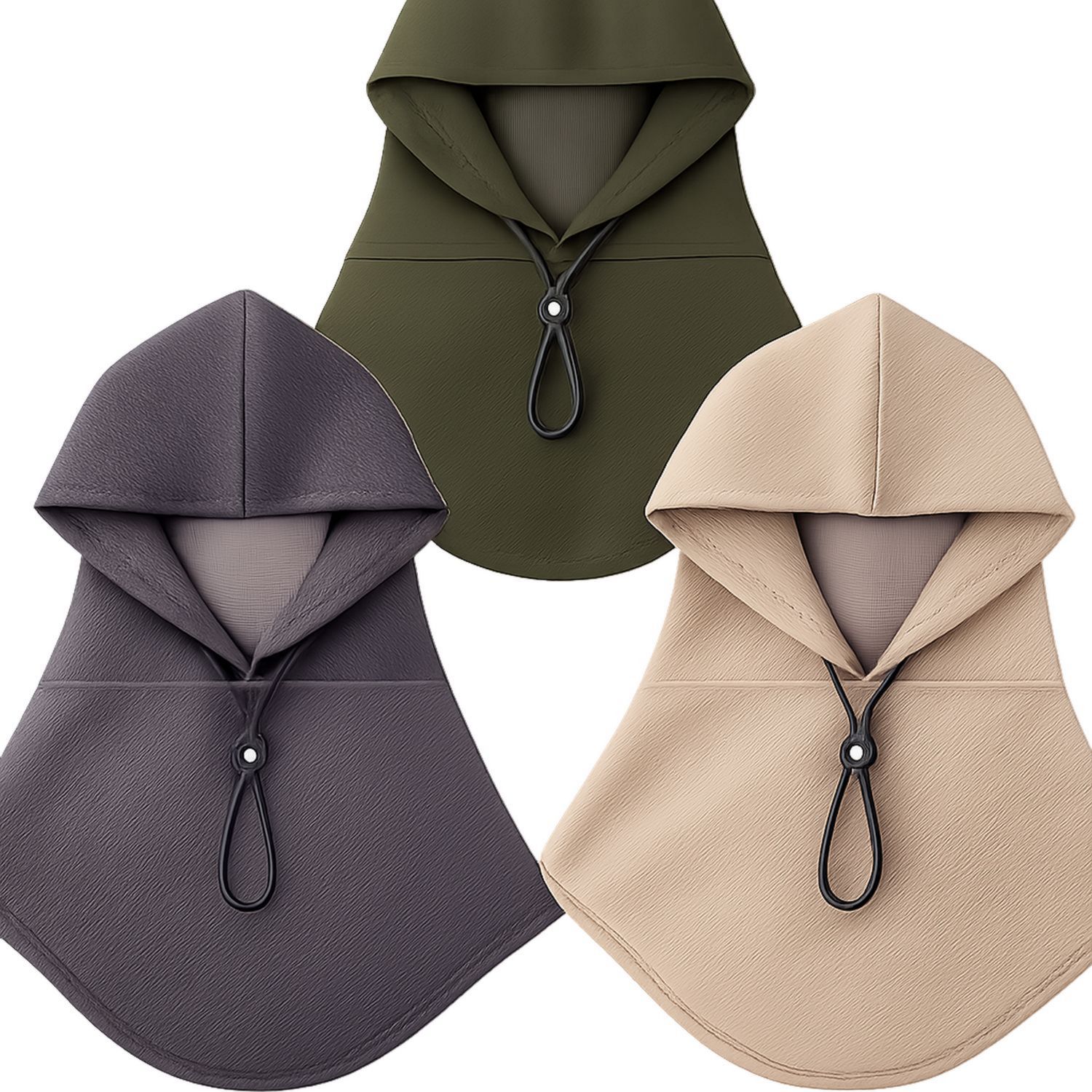 Cappuccio Regolabile Unisex Verde, Beige, Grigio
