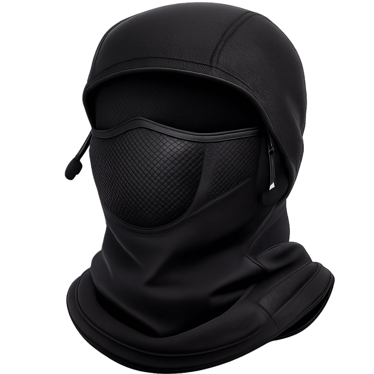 Maschera integrale antivento sport invernali termica nera