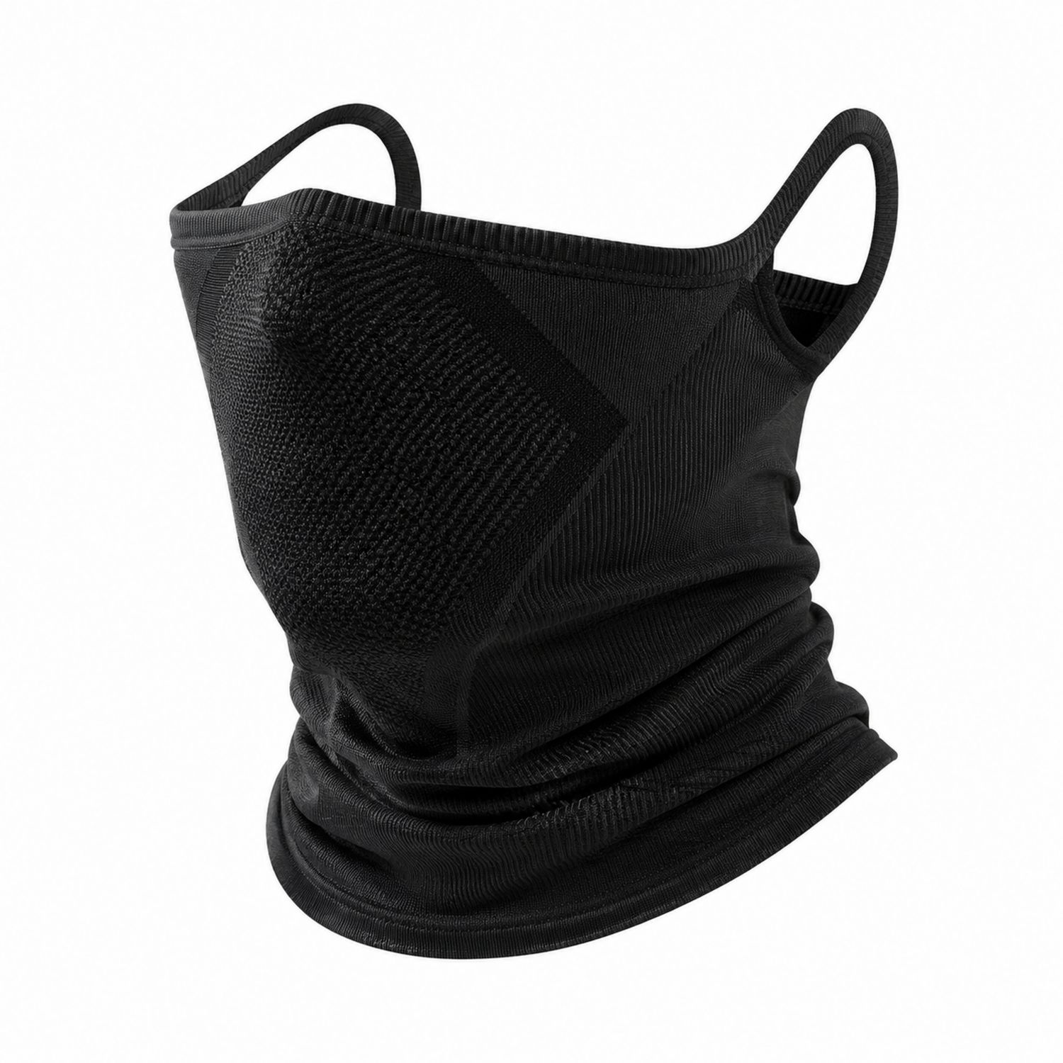 Maschera protettiva unisex nera con elastico traspirante