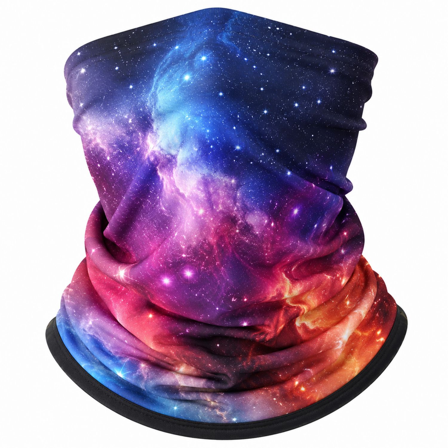Scaldacollo Multifunzione Tema Galassia Multicolore
