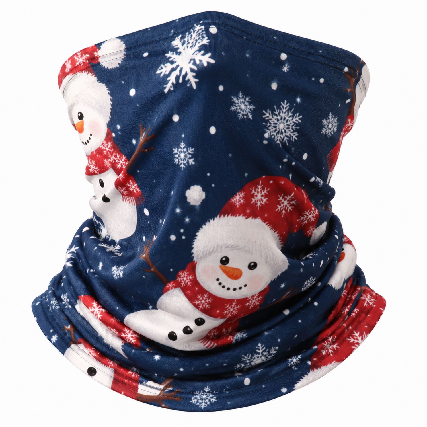 Scaldacollo Natalizio con Design Pupazzo di Neve