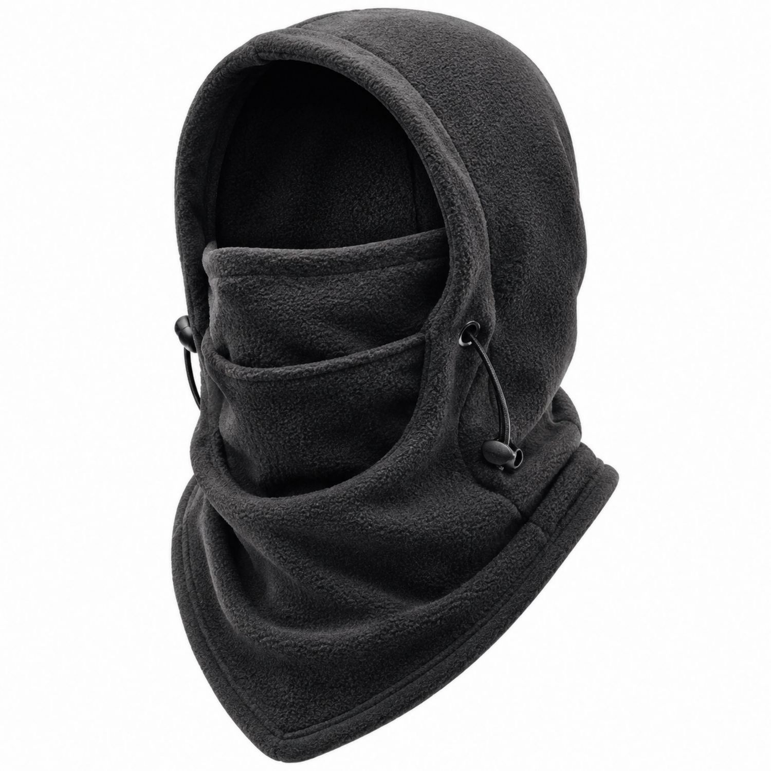 Passamontagna Regolabile Unisex Nero per Attività Outdoor