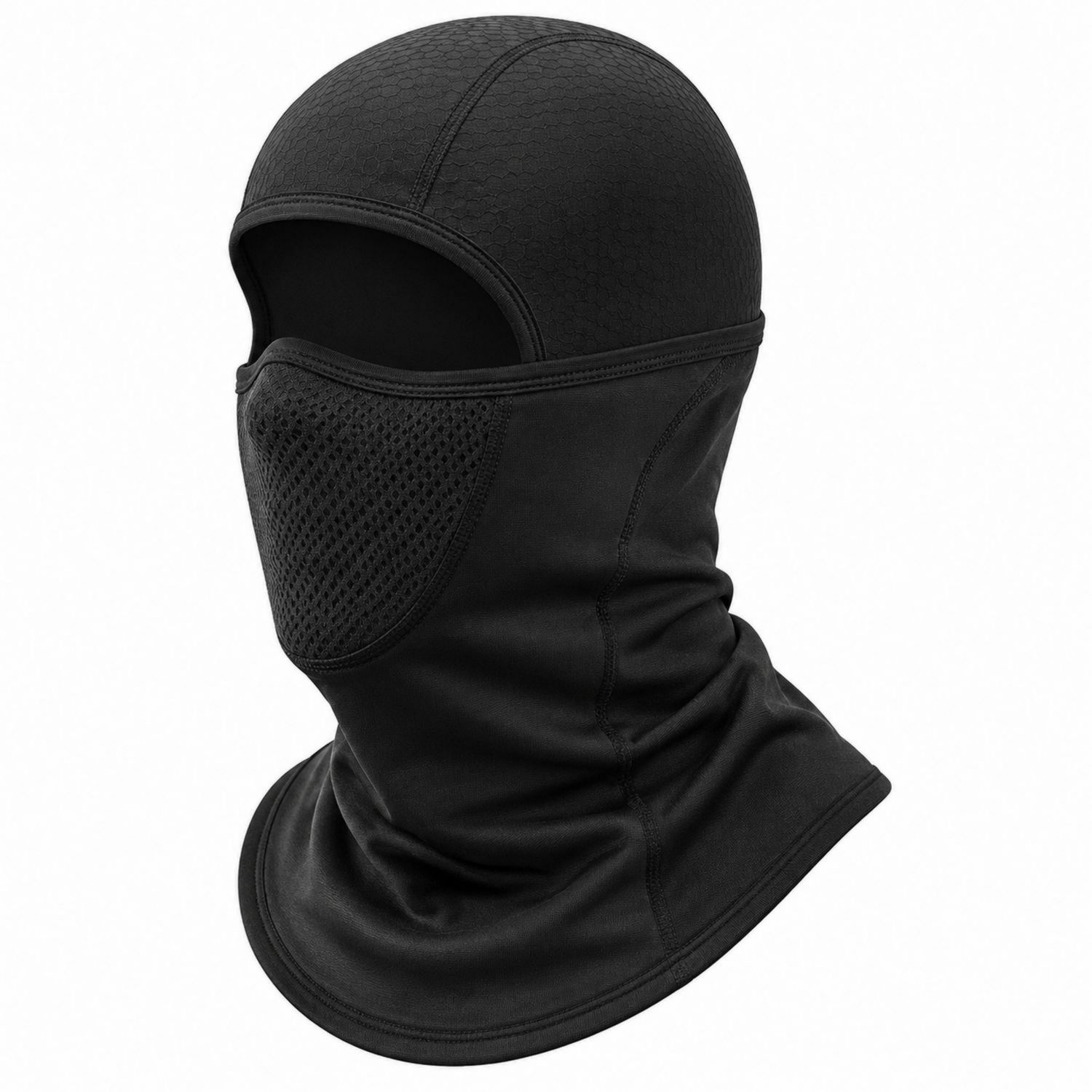 Passamontagna Traspirante Unisex con Rete Nero