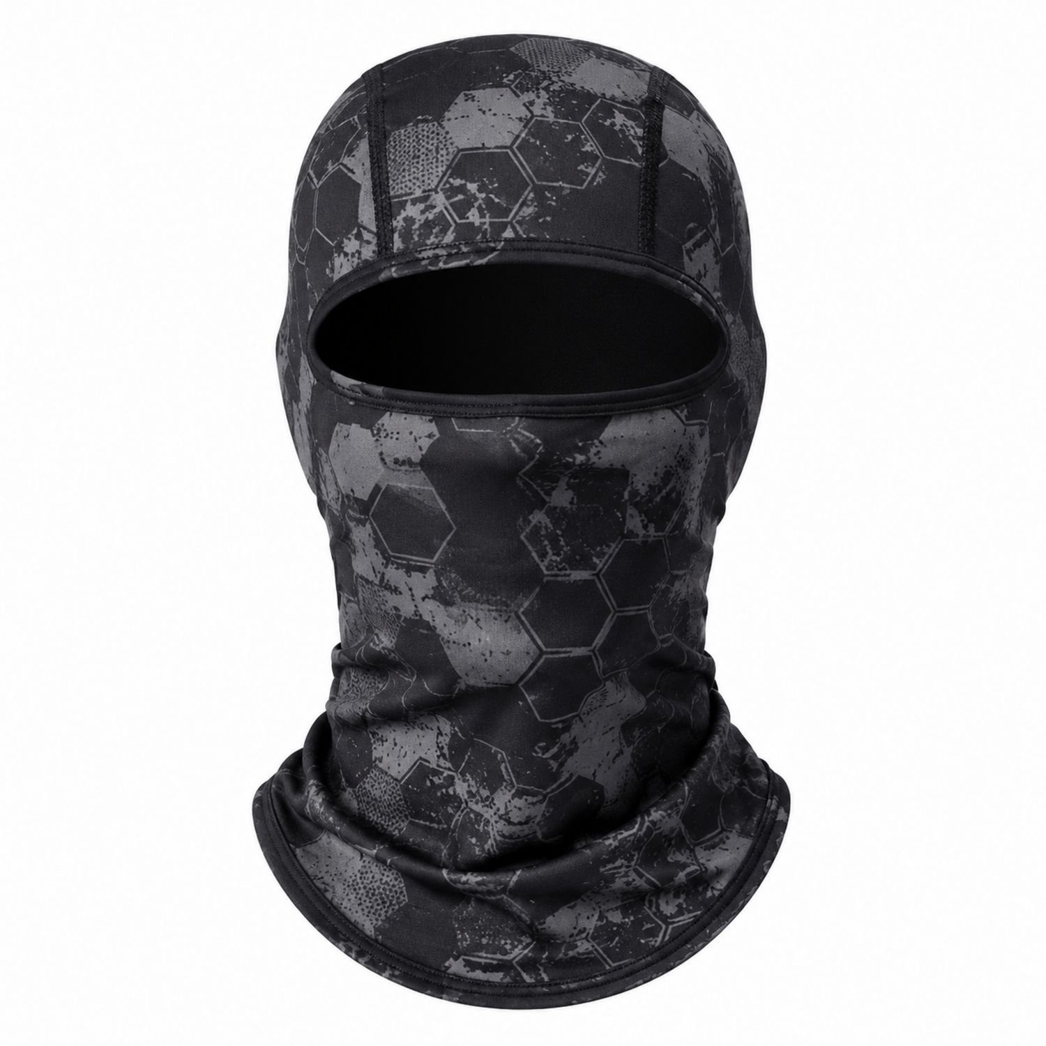Balaclava Termica Integrale Antivento Esagonale Grigio/Nero