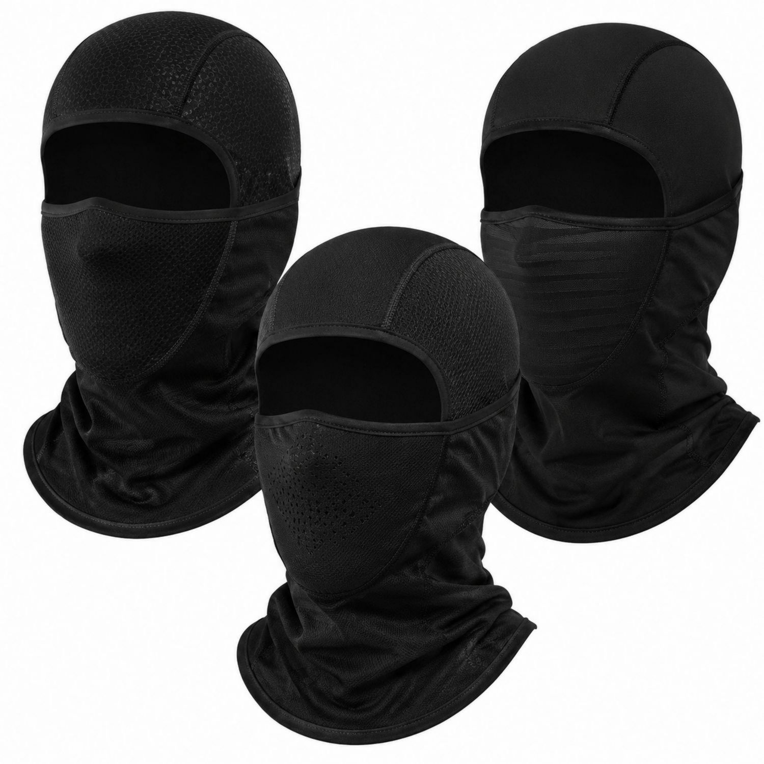 Maschera Balaclava Traspirante Antivento Nera