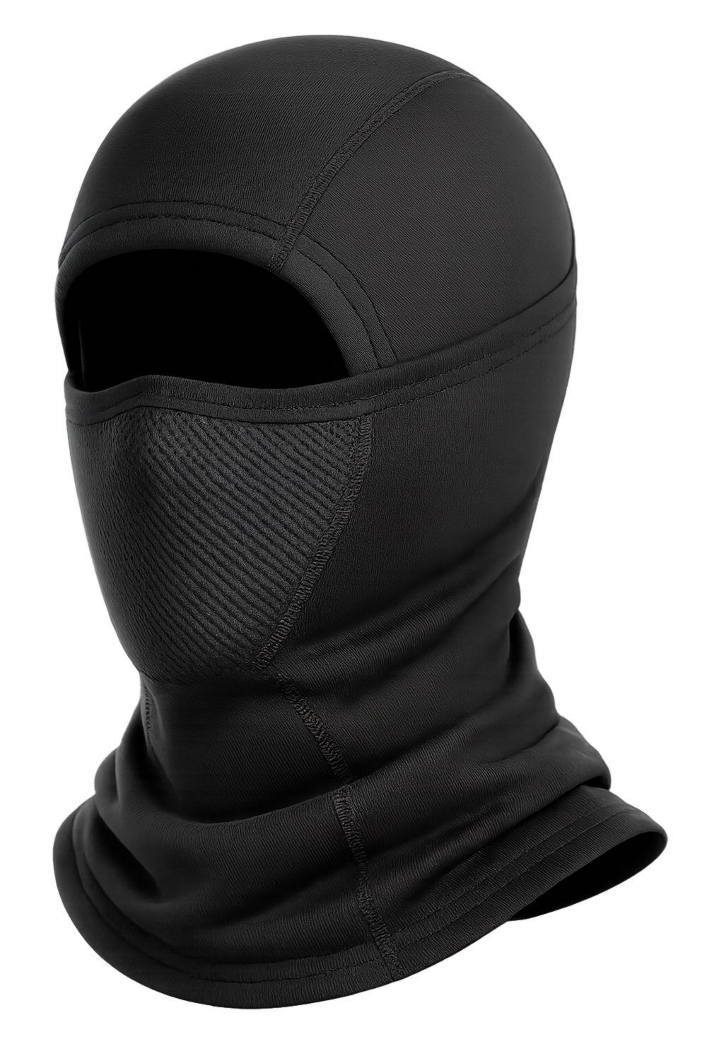 Passamontagna nero termico per sport invernali outdoor