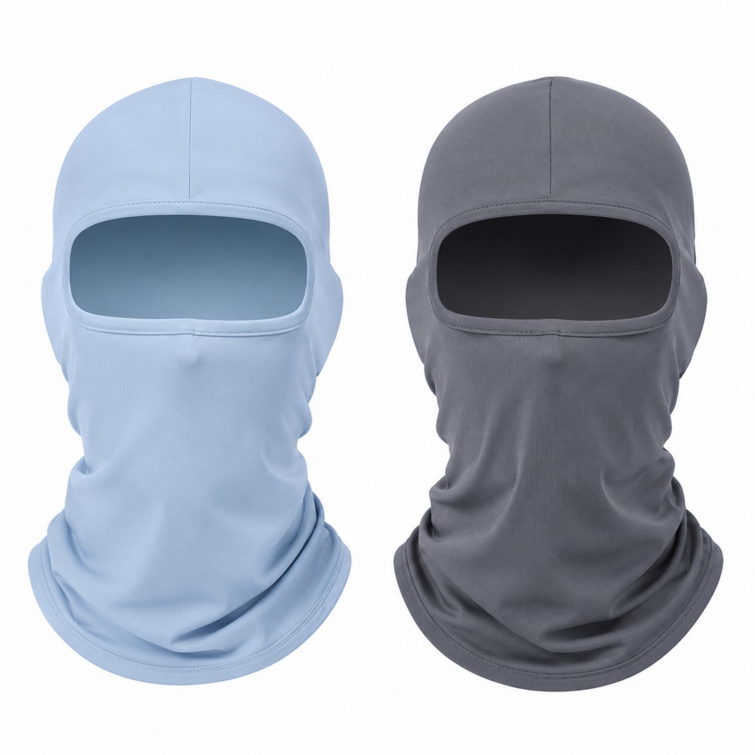 Passamontagna Sportivo Traspirante Unisex Azzurro e Grigio
