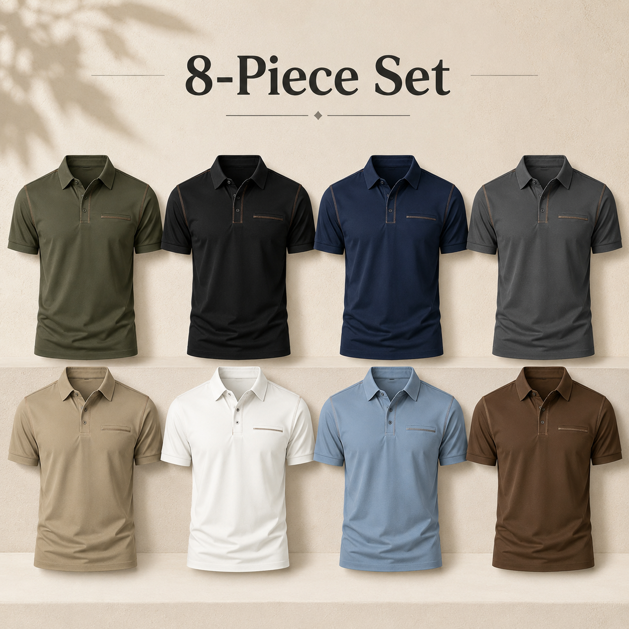 Men's polo shirt Mixed 8-Pack package image