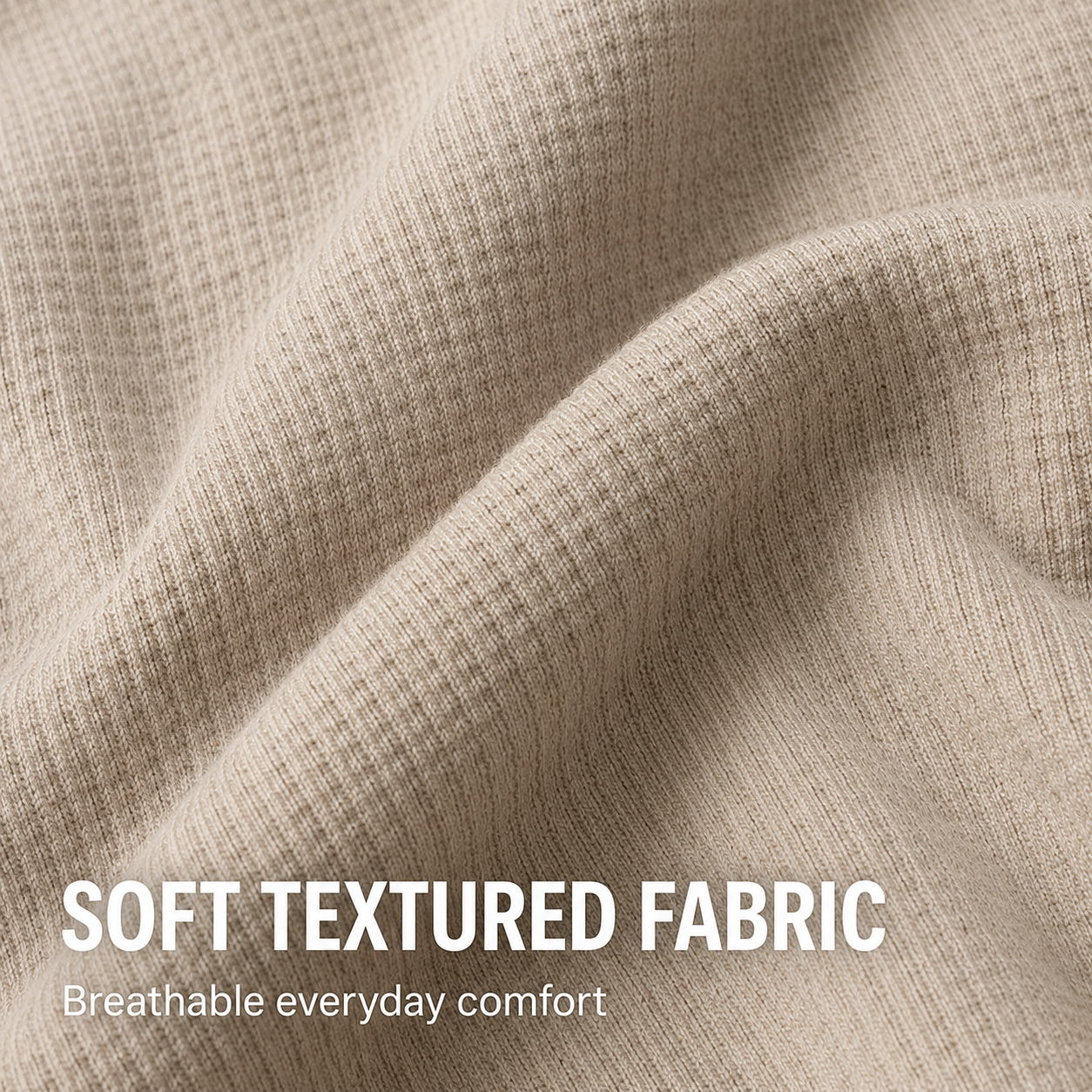 Soft textured knit-like fabric close-up