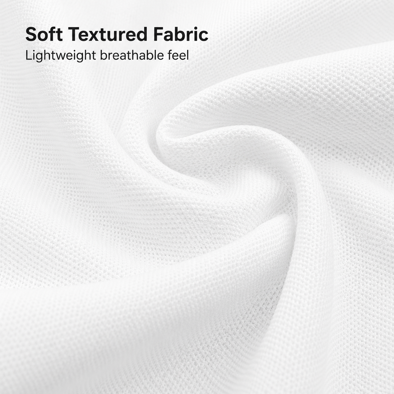 Soft textured knit fabric detail