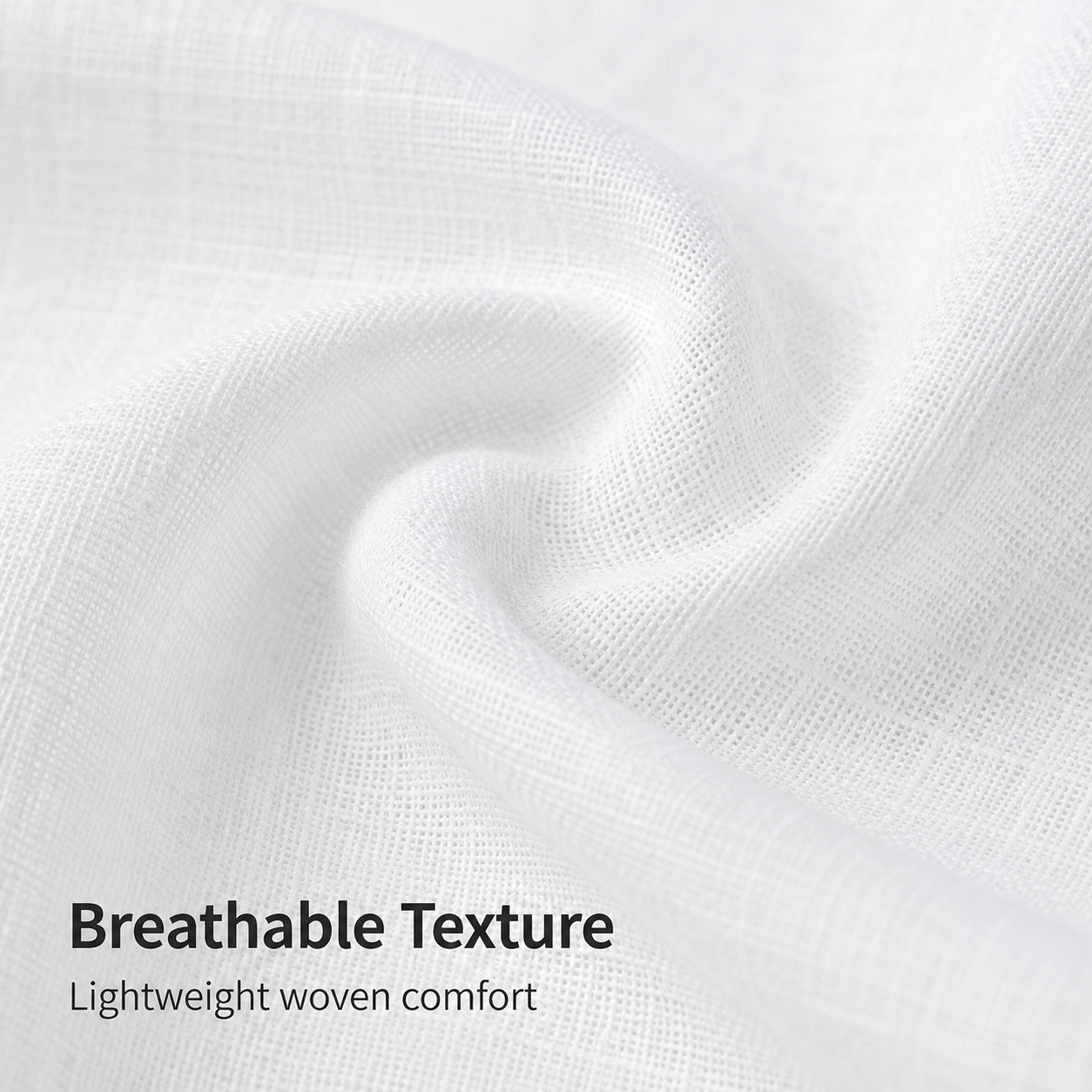 Lightweight woven fabric texture detail