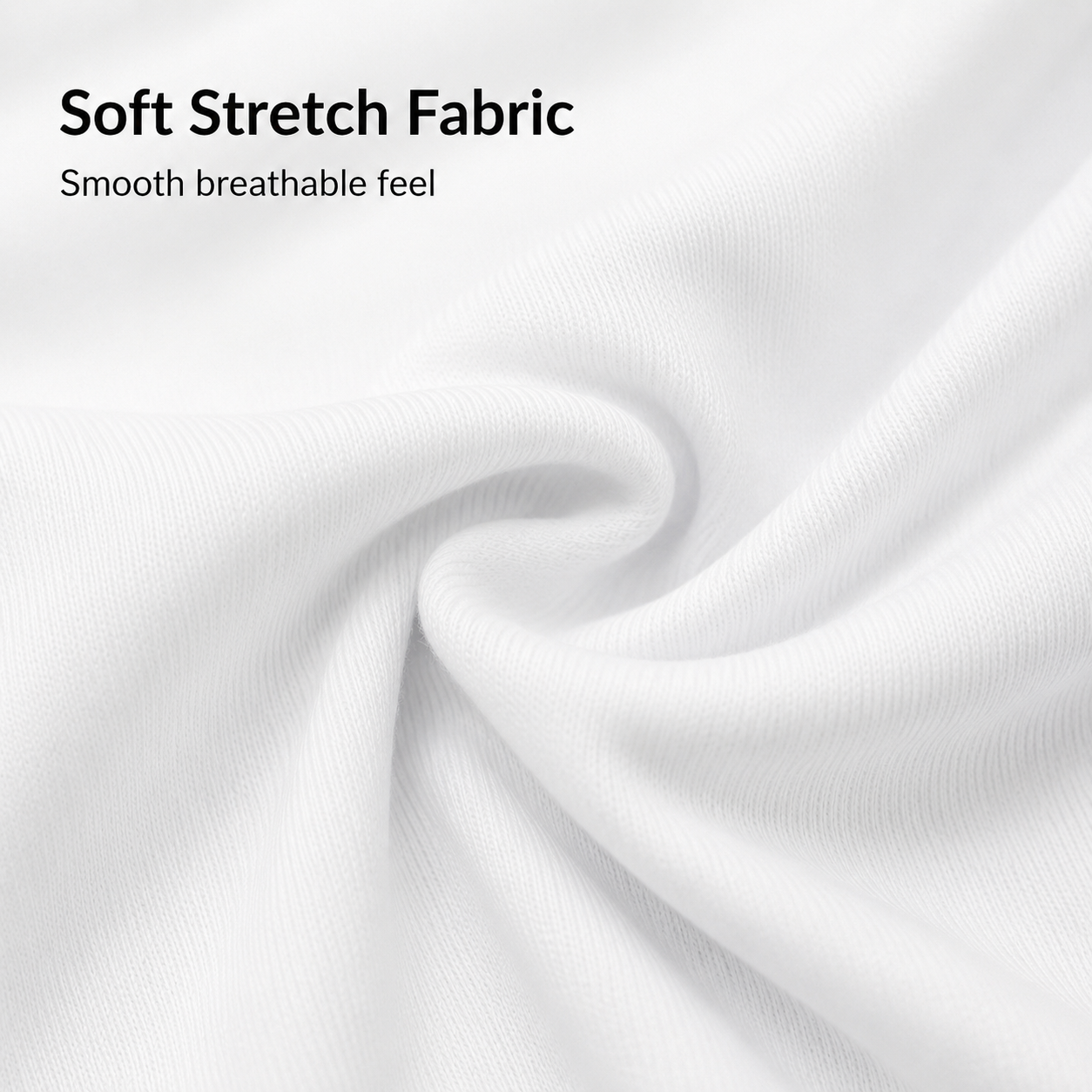 Smooth stretch fabric texture detail