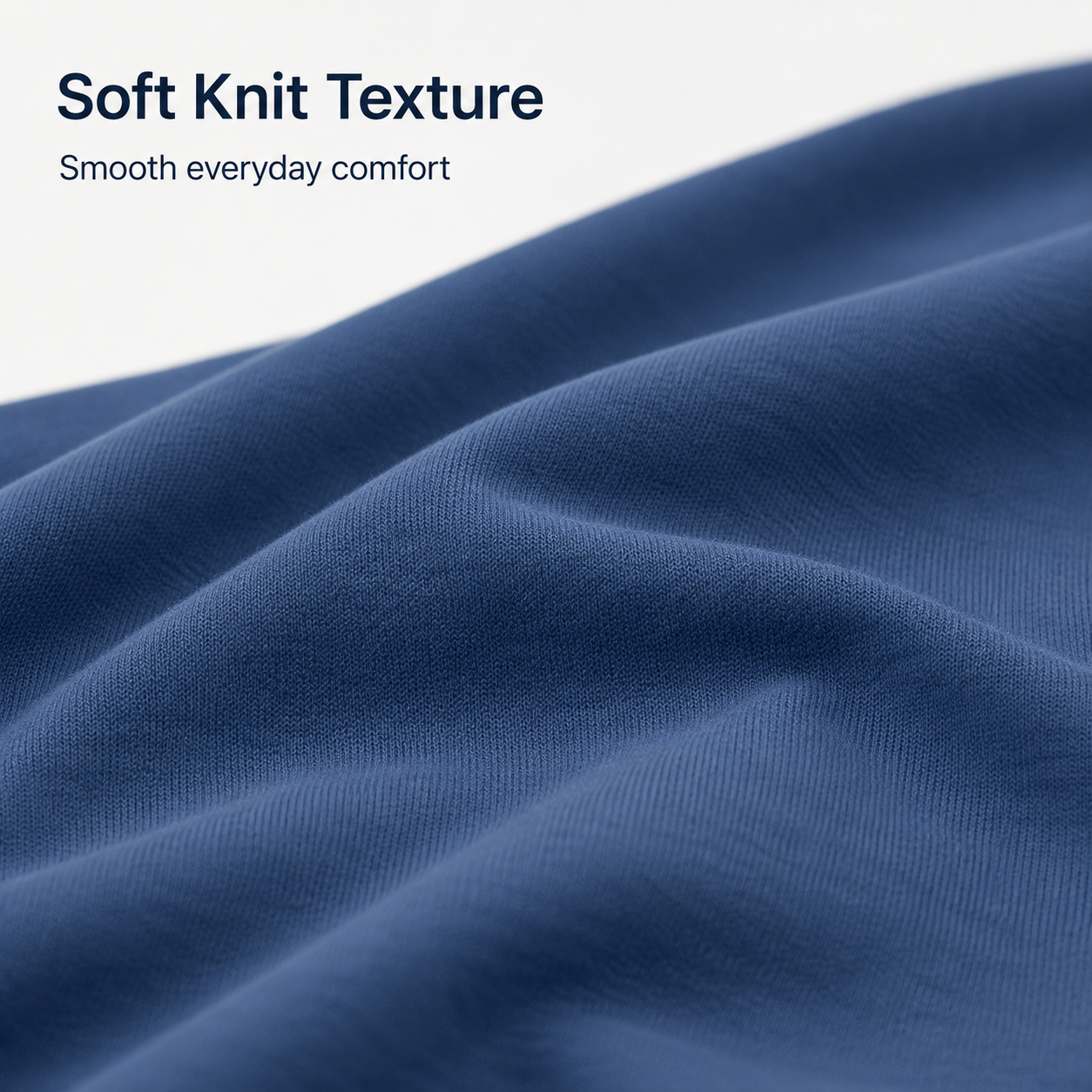 Soft knit fabric texture detail