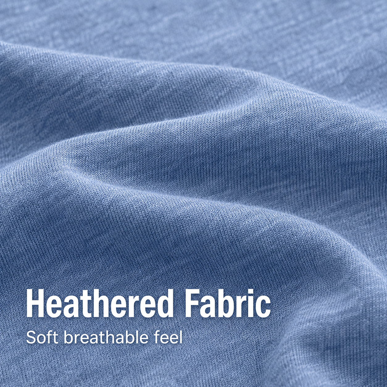 Heathered knit fabric texture detail