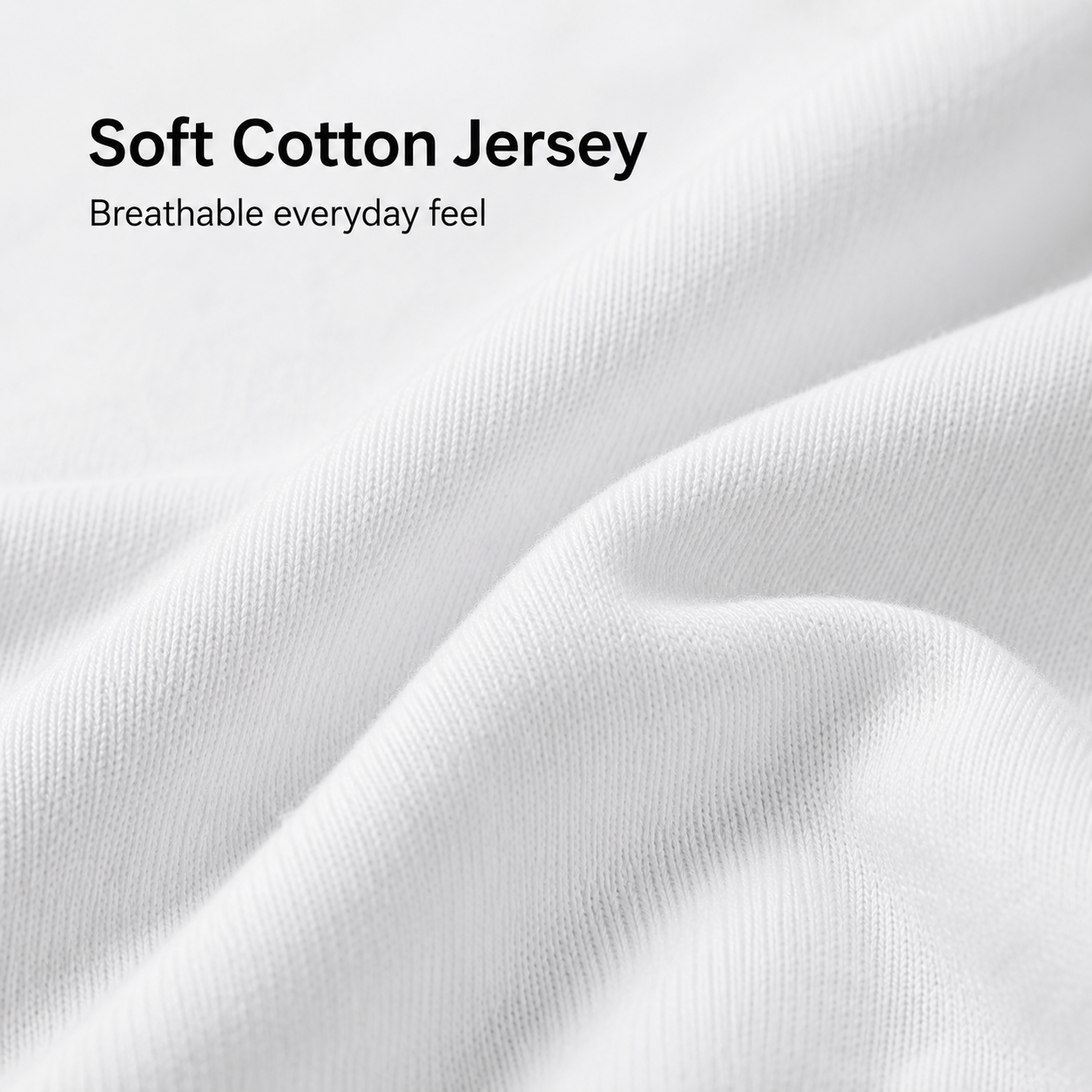 Soft jersey-like knit fabric texture detail