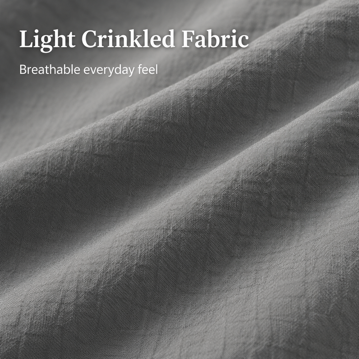 Light crinkled woven fabric texture detail