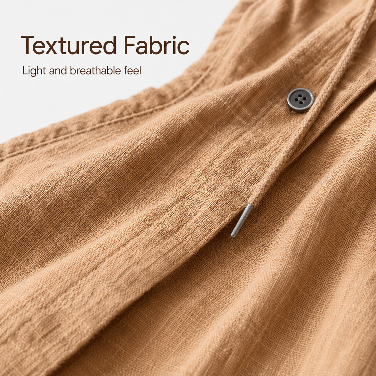 Textured woven fabric detail
