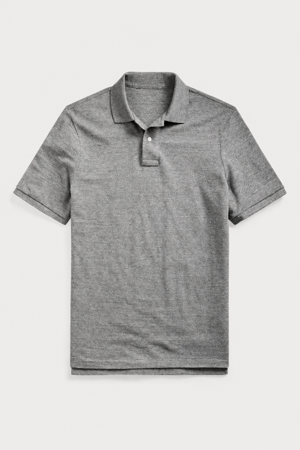 Heather Gray classic mesh polo shirt