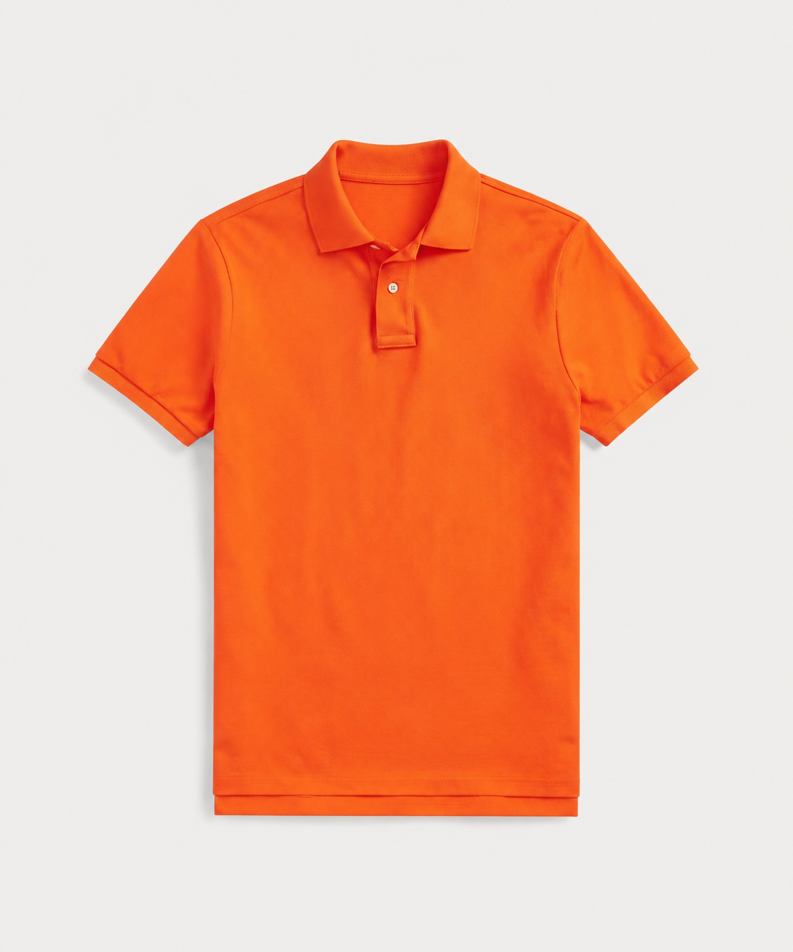 Bright Orange classic mesh polo shirt