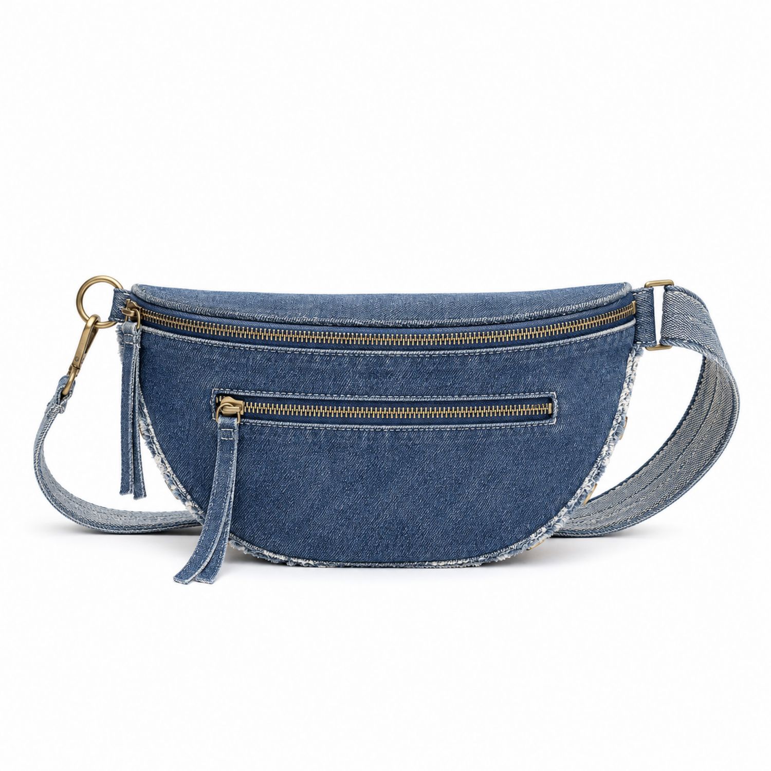 Sac banane en denim bleu décontracté unisexe-nordrel