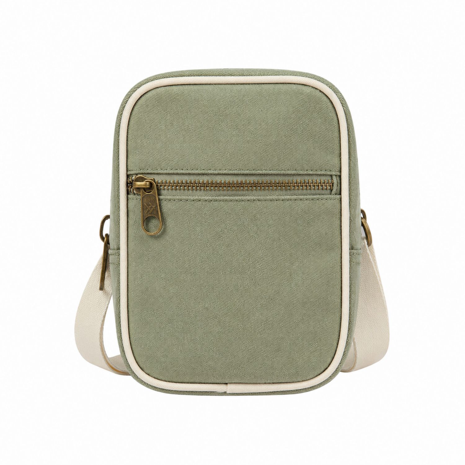 Sac bandoulière vert clair avec poche avant-nordrel