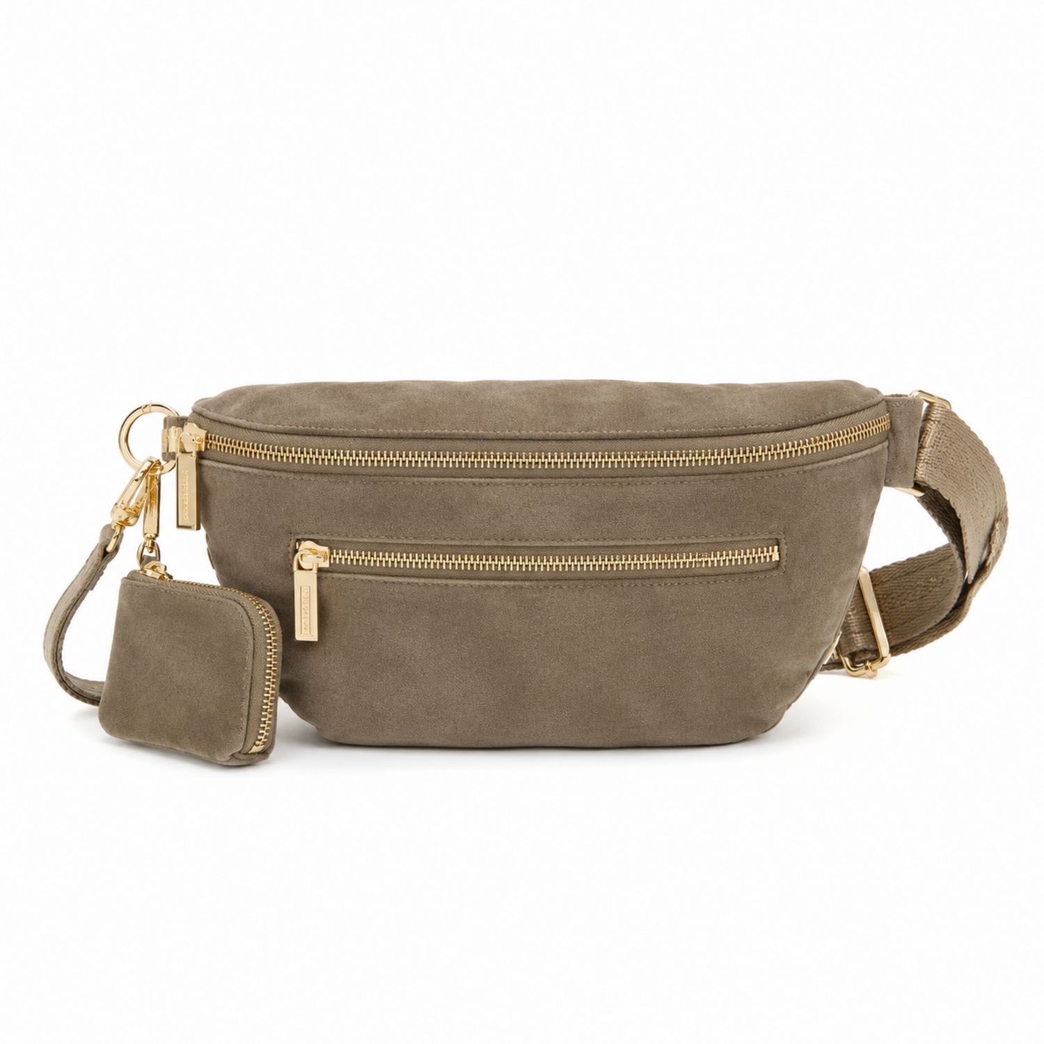 Sac Banane Élegant pour Femme en Kaki avec Poche Amovible-nordrel