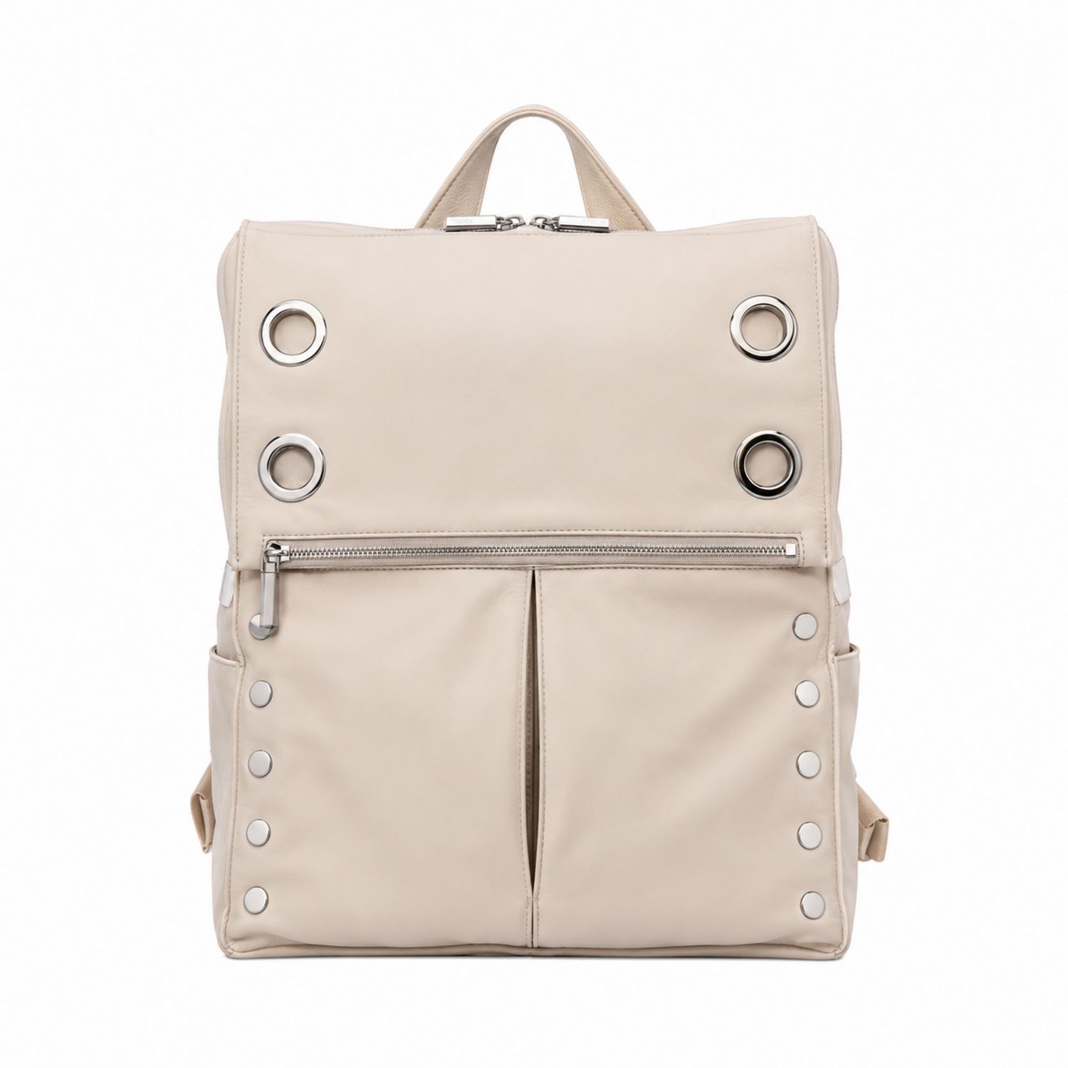 Sac à dos beige avec œillets métalliques modernes-nordrel