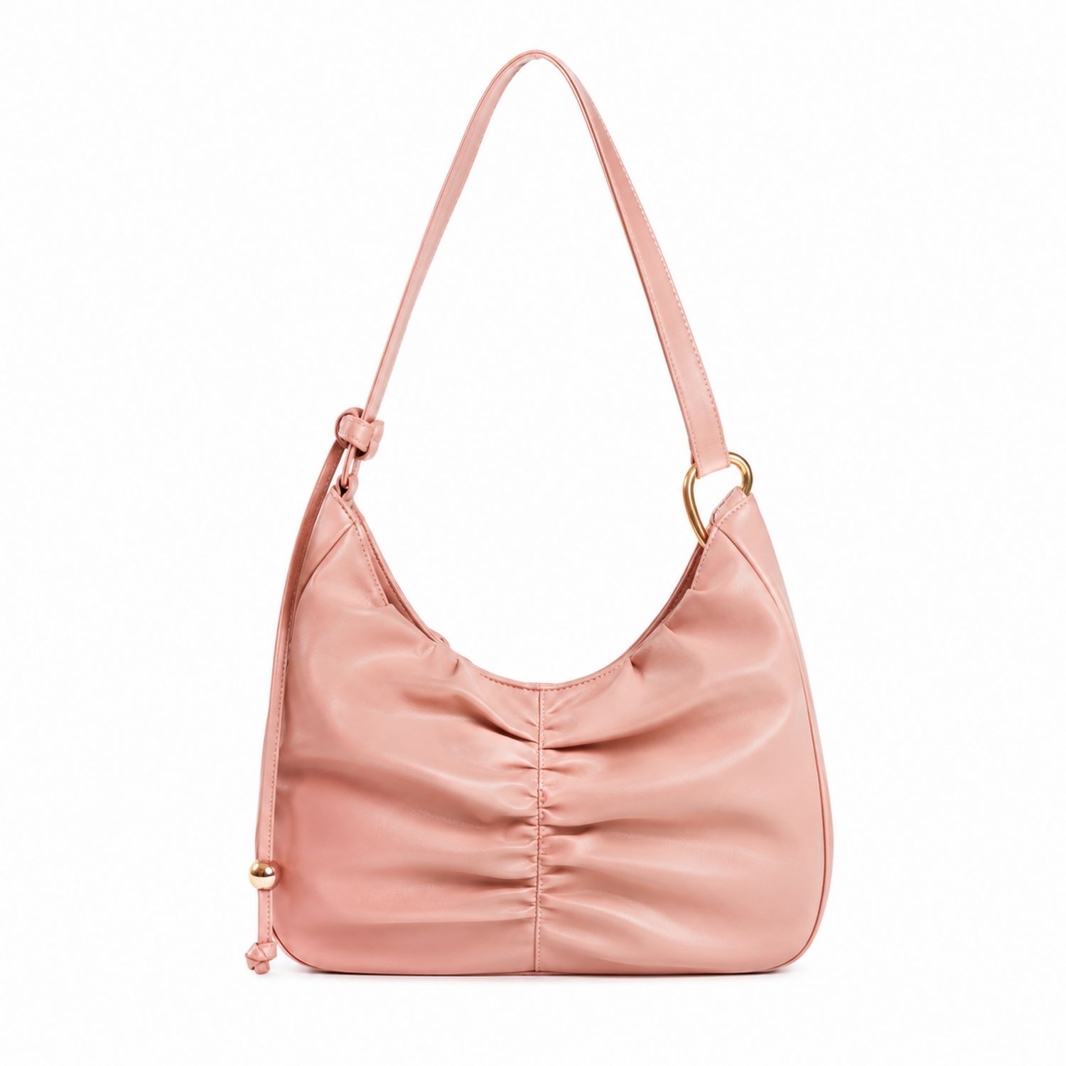 Sac à Épaule Plissé Rose Élégant-nordrel