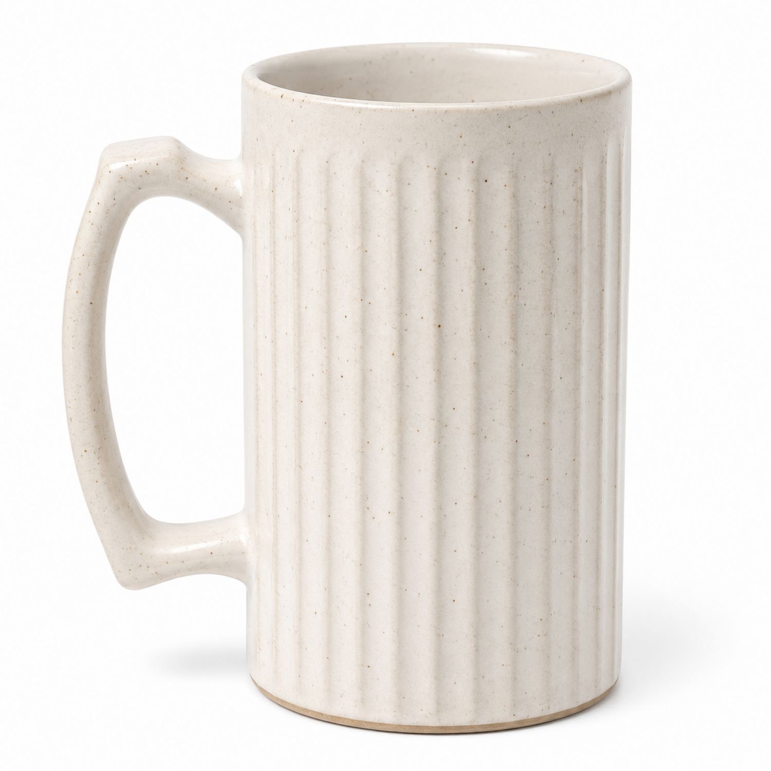Taza de cerámica acanalada beige 300ml-Urbanvirel