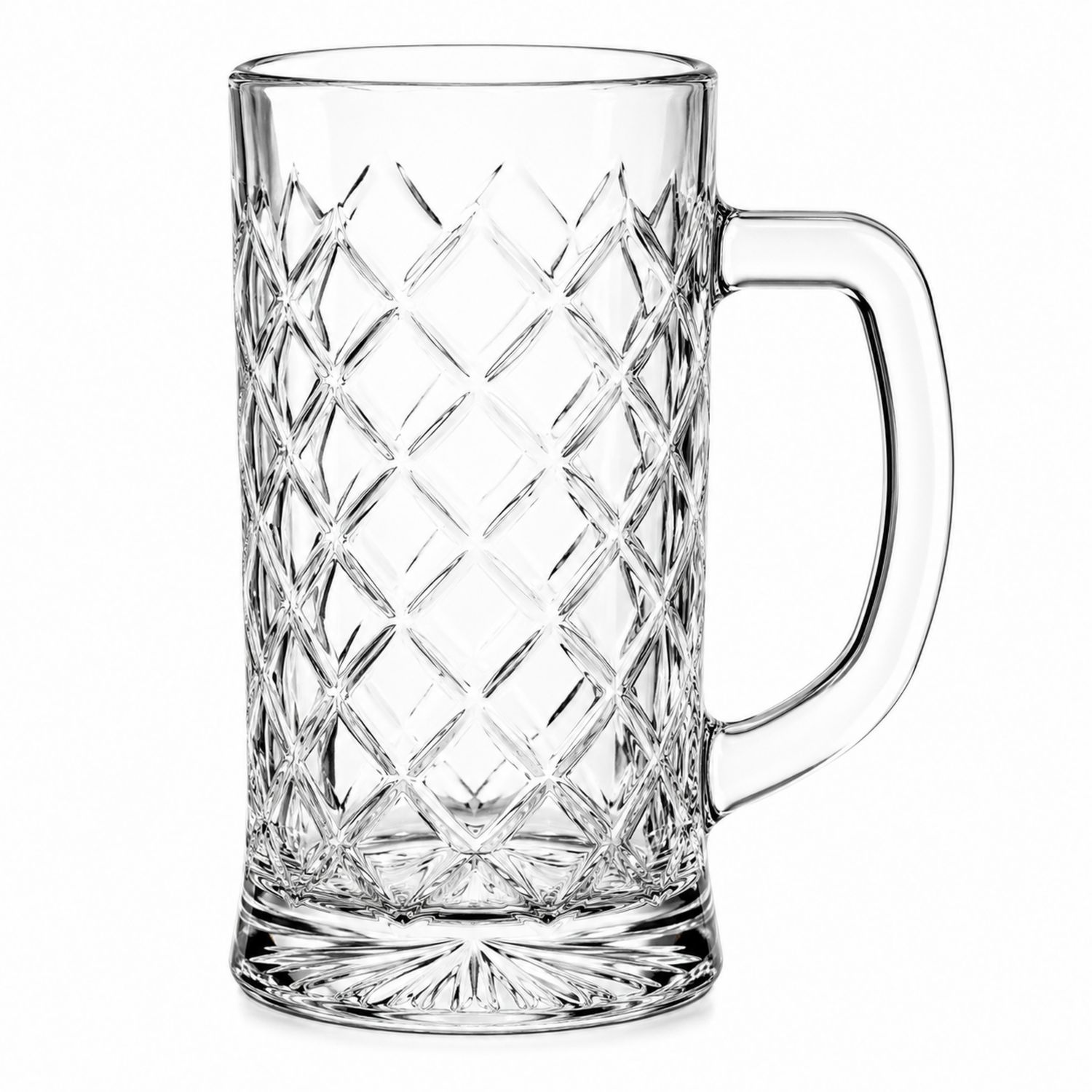 Jarra de Vidrio con Relieve de Diamante 500ml Transparente-Urbanvirel