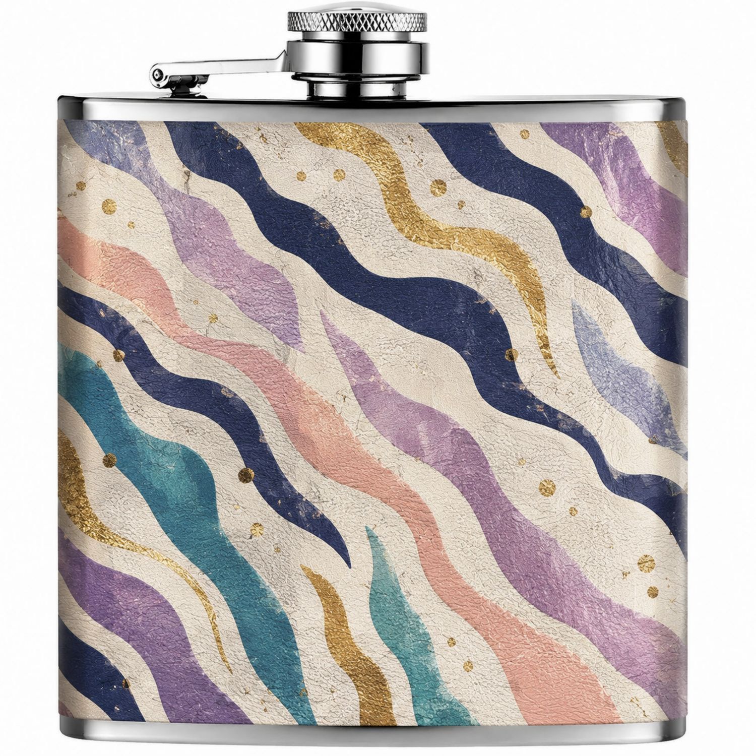 Petaca Multicolor con Diseño Artístico 230ml-Urbanvirel
