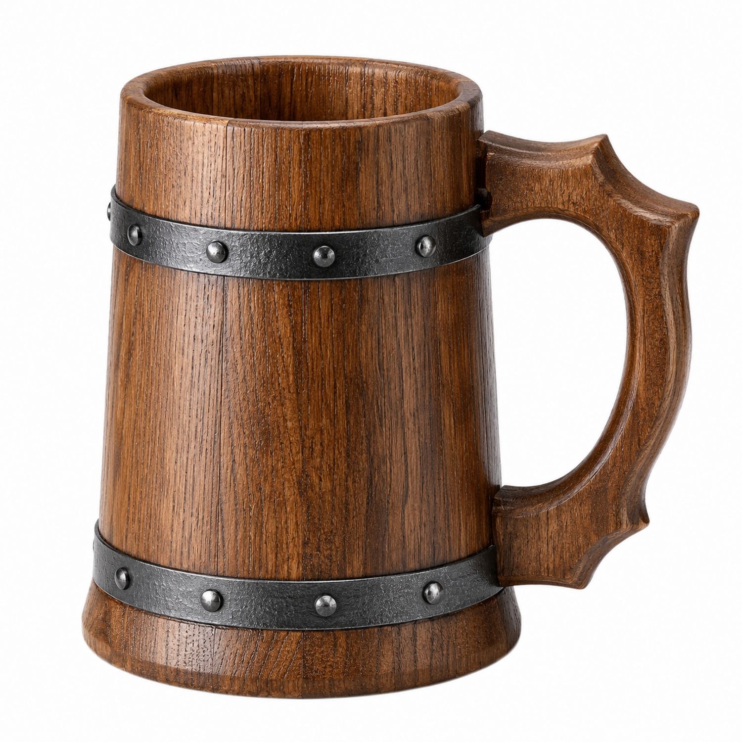 Jarra de Cerveza de Madera Estilo Medieval 500ml-Urbanvirel
