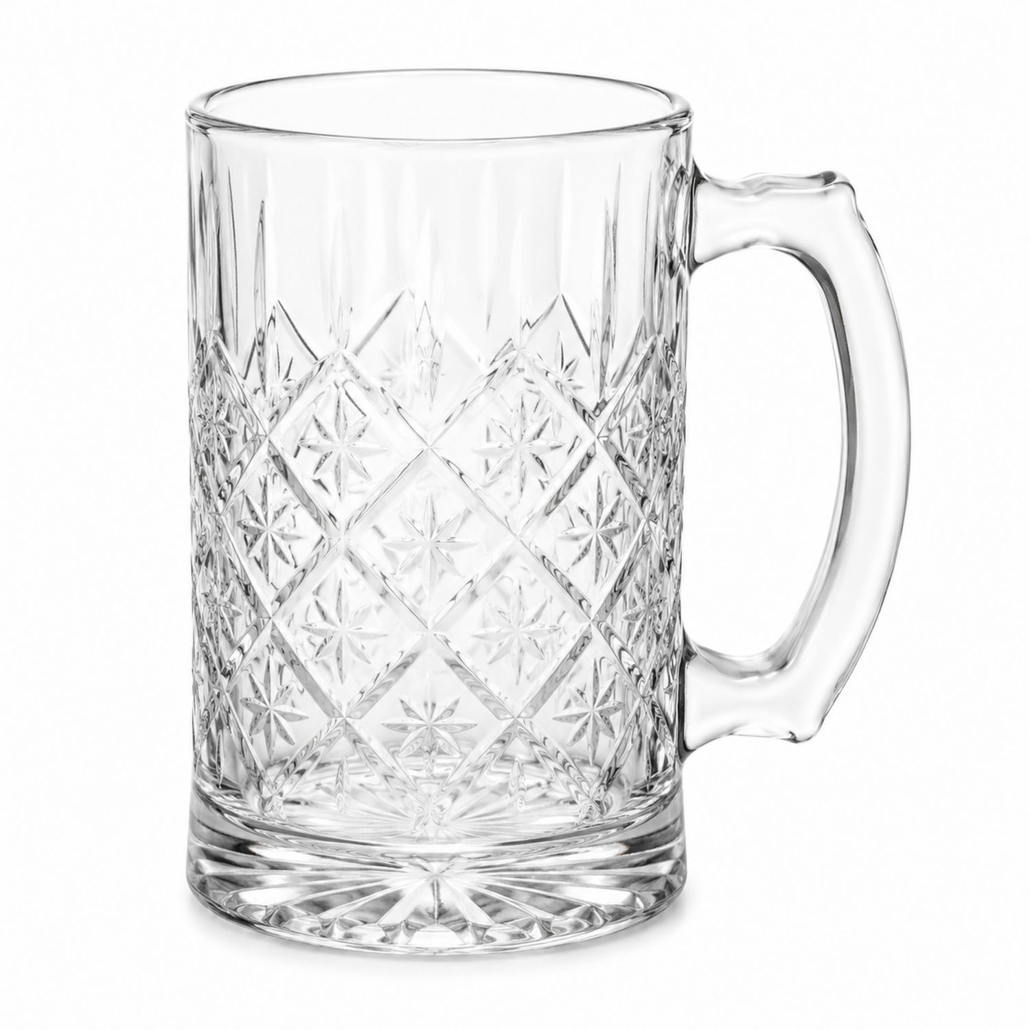 Jarra de Cristal Transparente Tallada 500ml-Urbanvirel