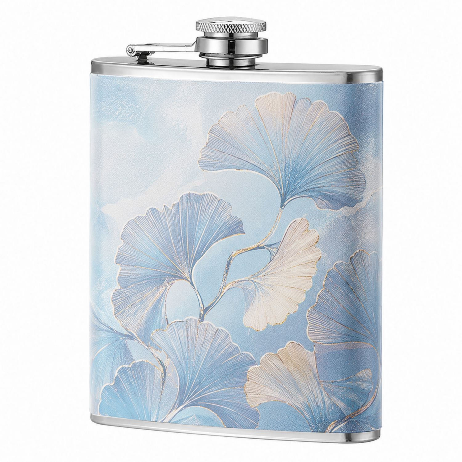 Petaca Metálica Decorativa Azul 210ml-Urbanvirel