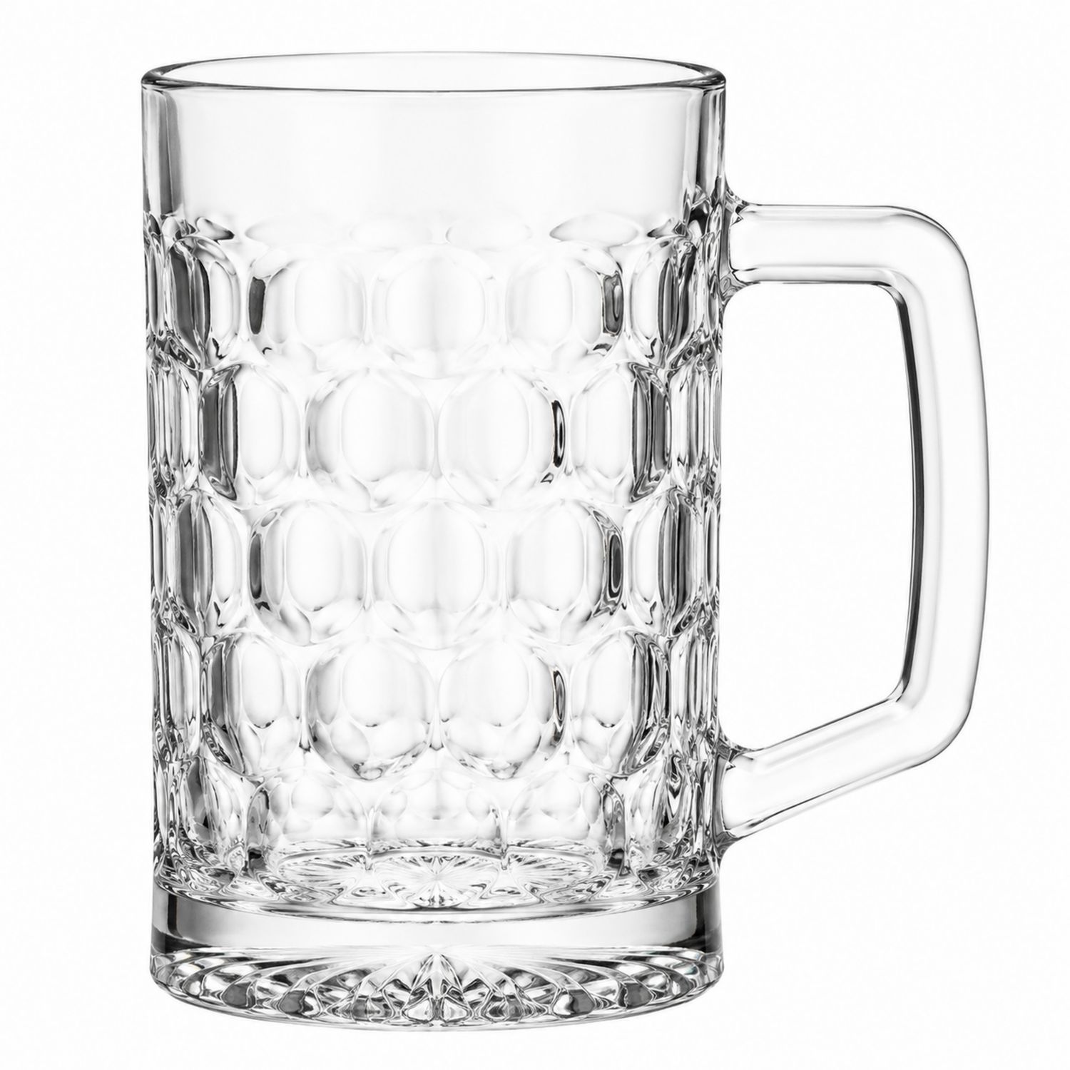 Jarra de Vidrio con Relieve Transparente 500ml-Urbanvirel
