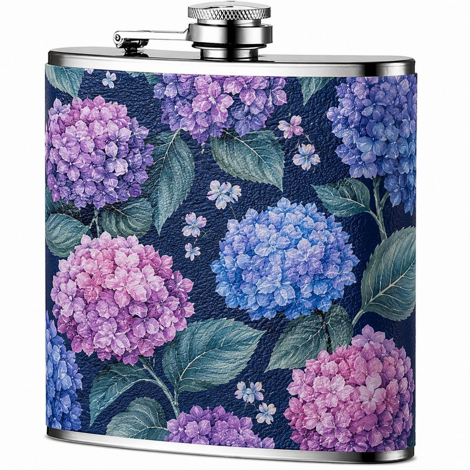 Petaca Decorativa de Hortensias 220ml-Urbanvirel