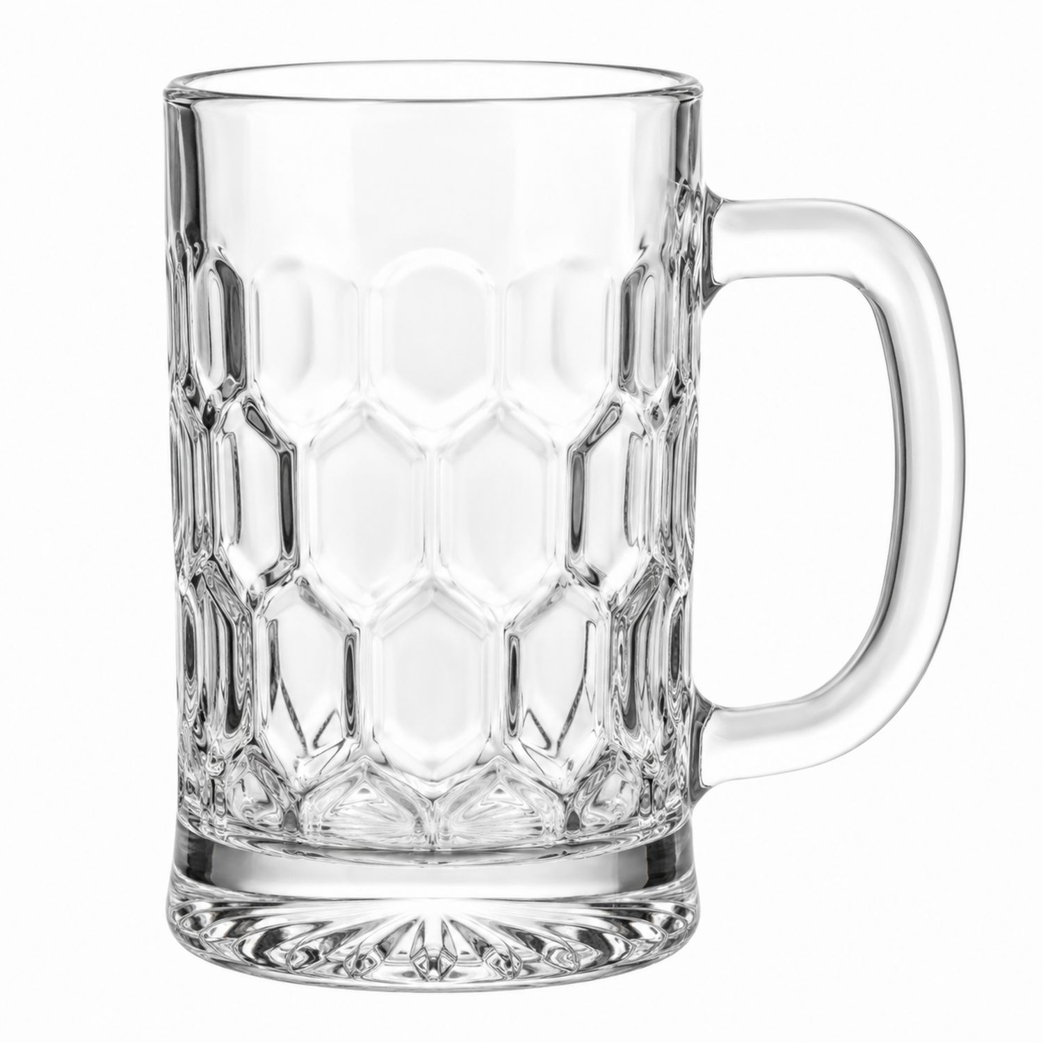 Jarra de Vidrio con Diseño Geométrico, 500ml-Urbanvirel