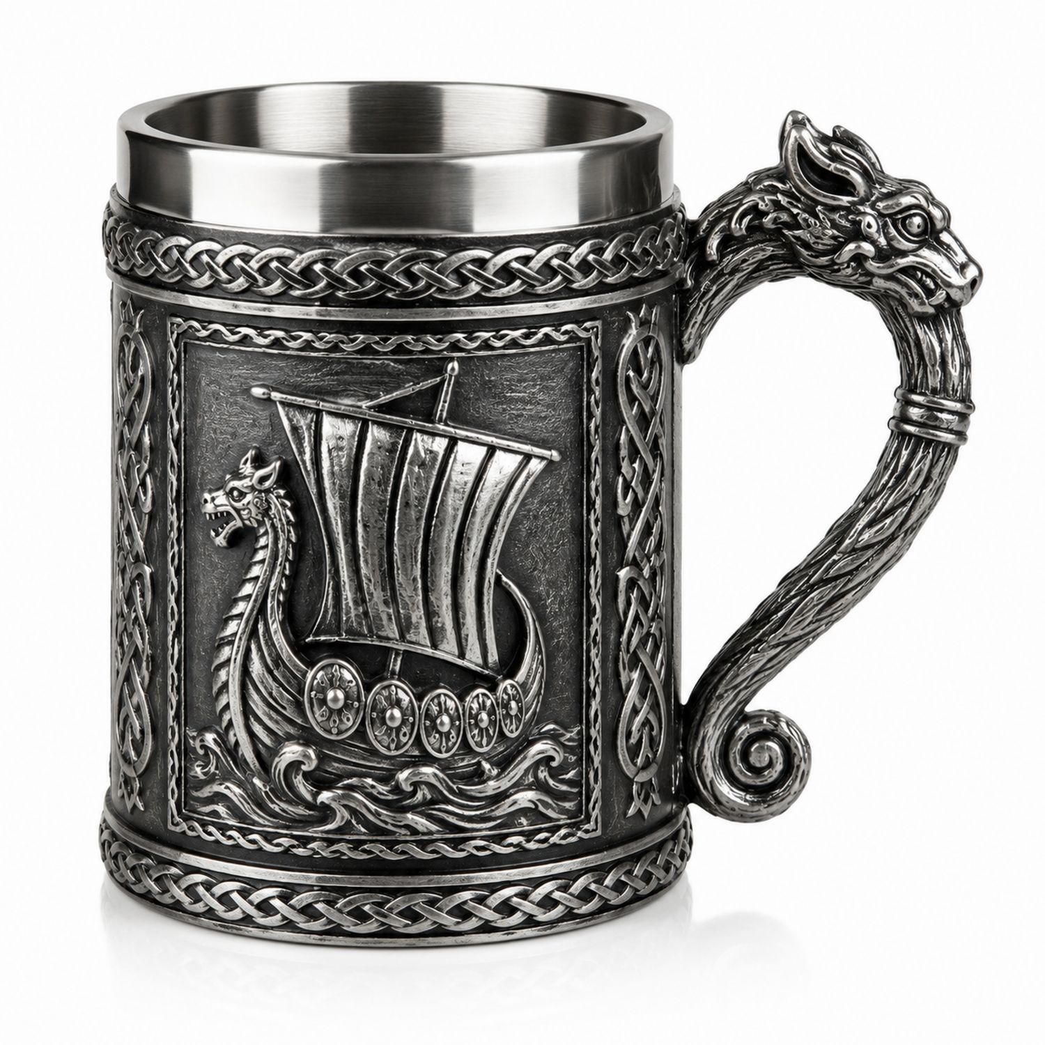 Jarra Vikinga de Dragón con Relieve, 500ml-Urbanvirel