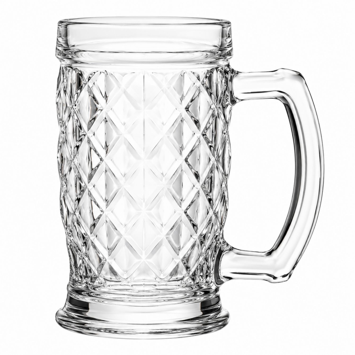 Jarra de Cristal Transparente con Relieve - 500ml-Urbanvirel
