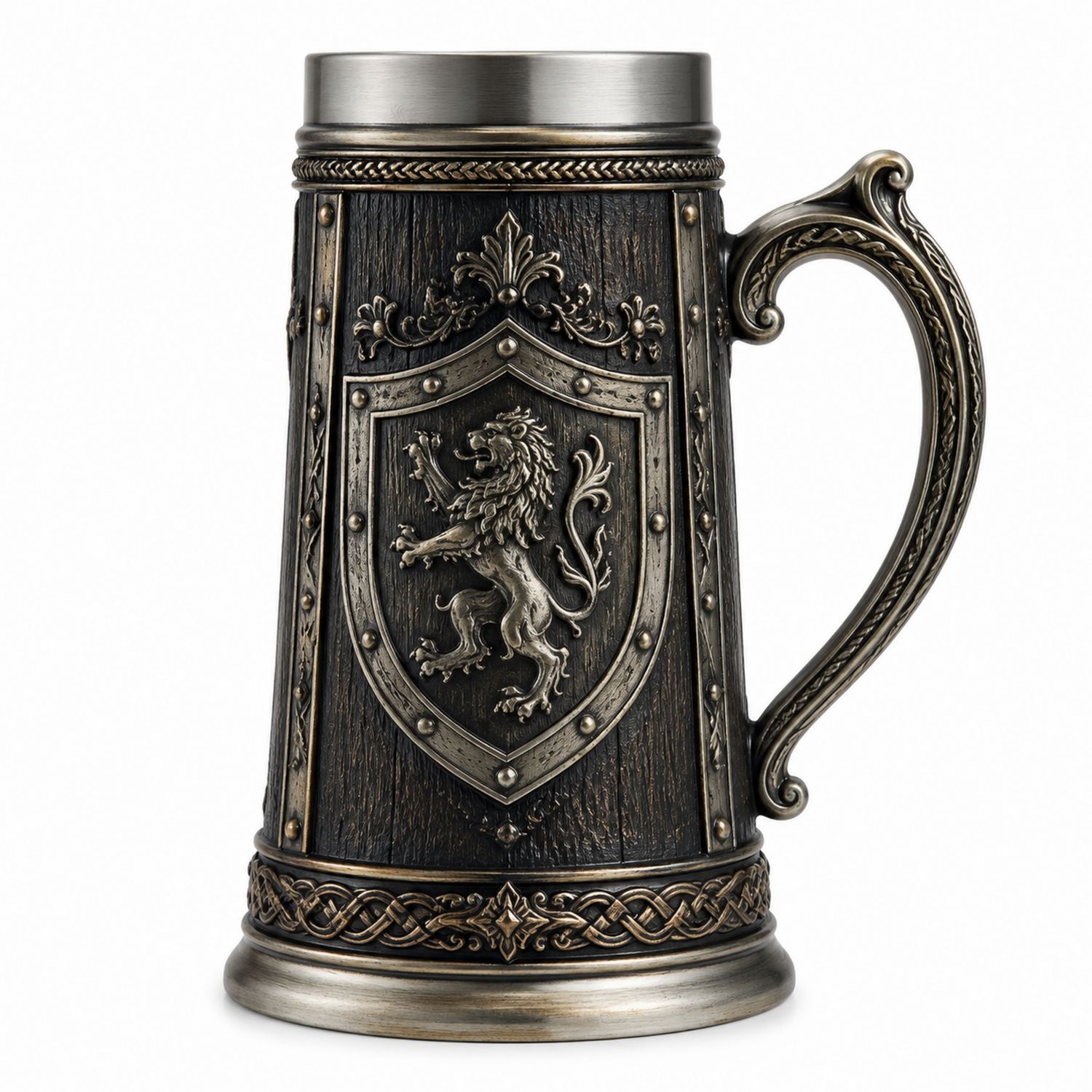 Jarra Medieval con Escudo de León Relieve 500ml-Urbanvirel